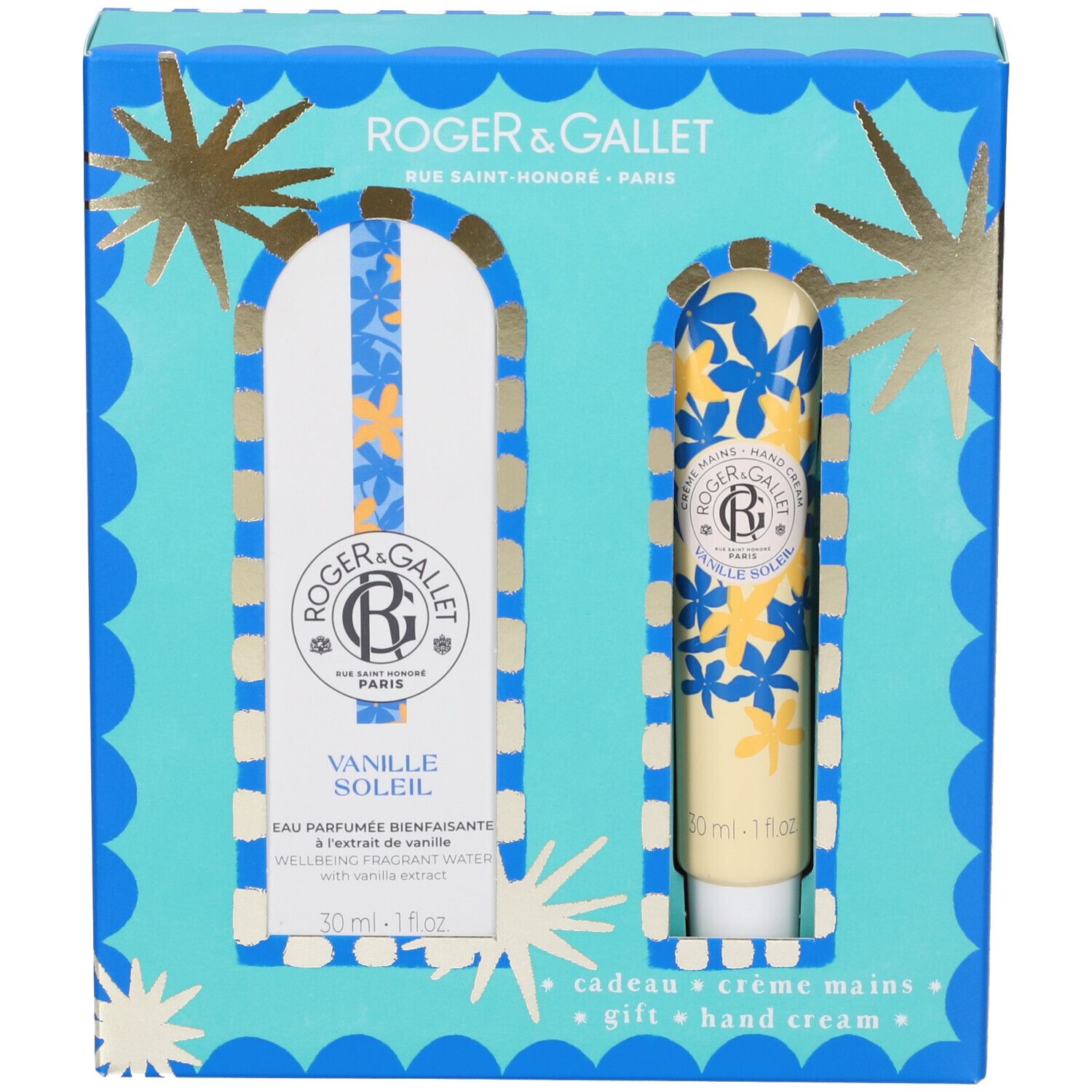 Roger & Gallet Cofanetto Regalo Vanille Soleil Acqua Profumata + Crema Mani