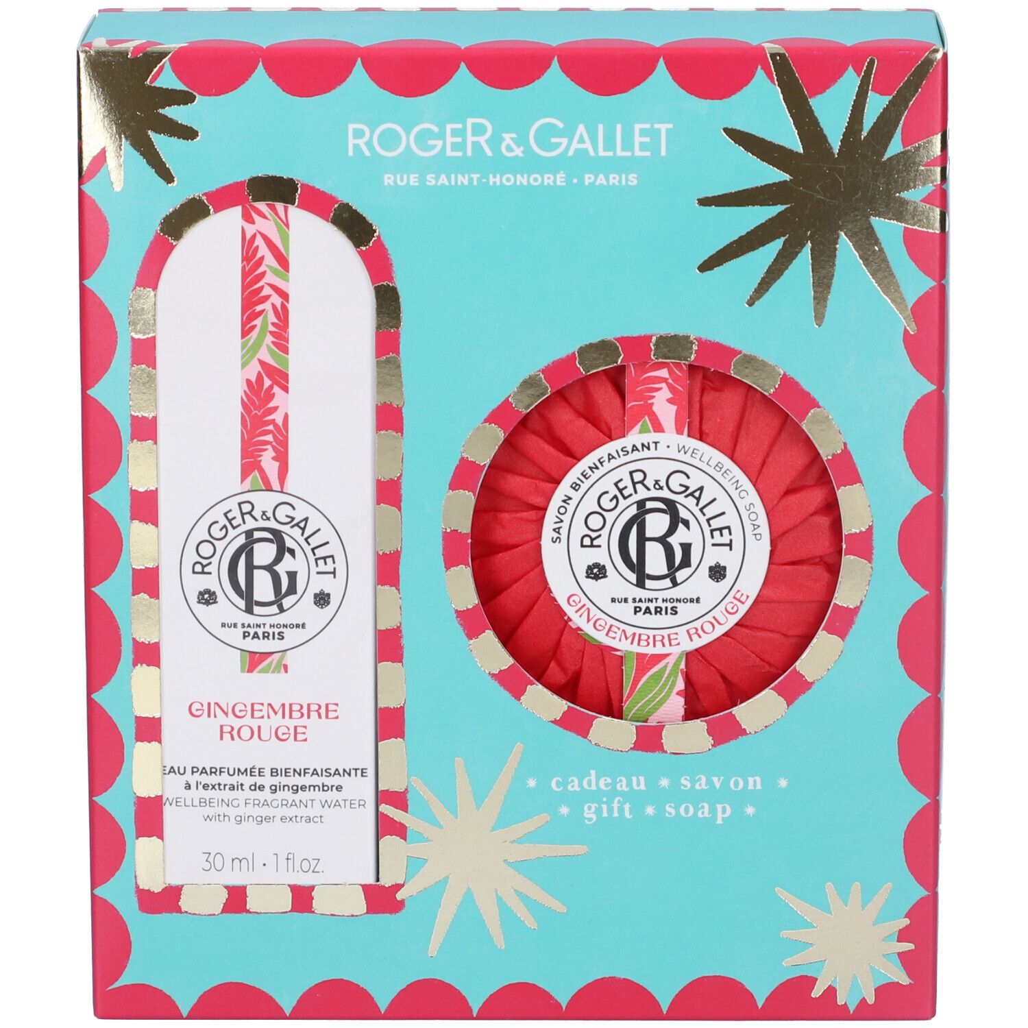 Roger&Gallet Set Natale Gingembre Rouge Eau De Parfum + Saponetta