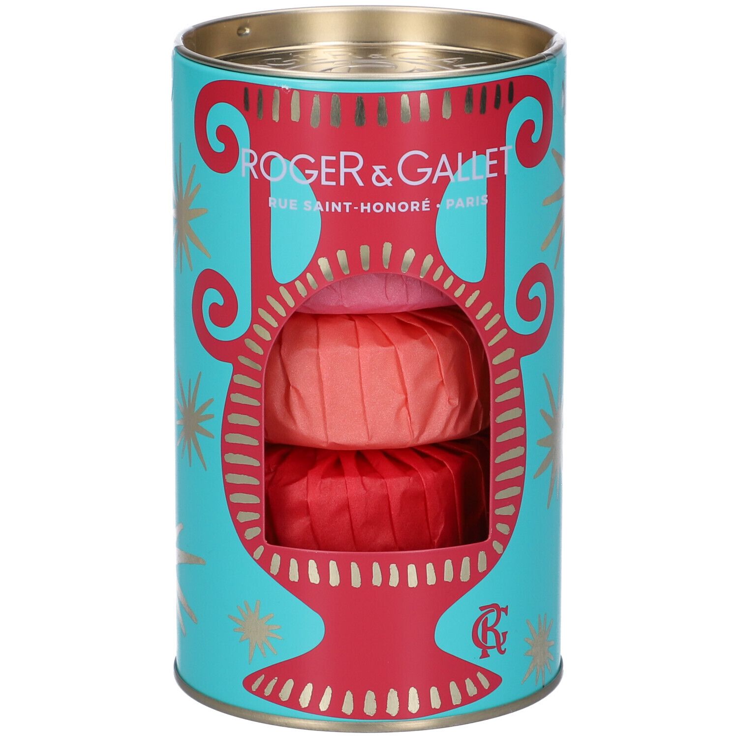 Roger & Gallet Set Natale Saponette Rose + Fleur De Figuier + Gingembre Rouge