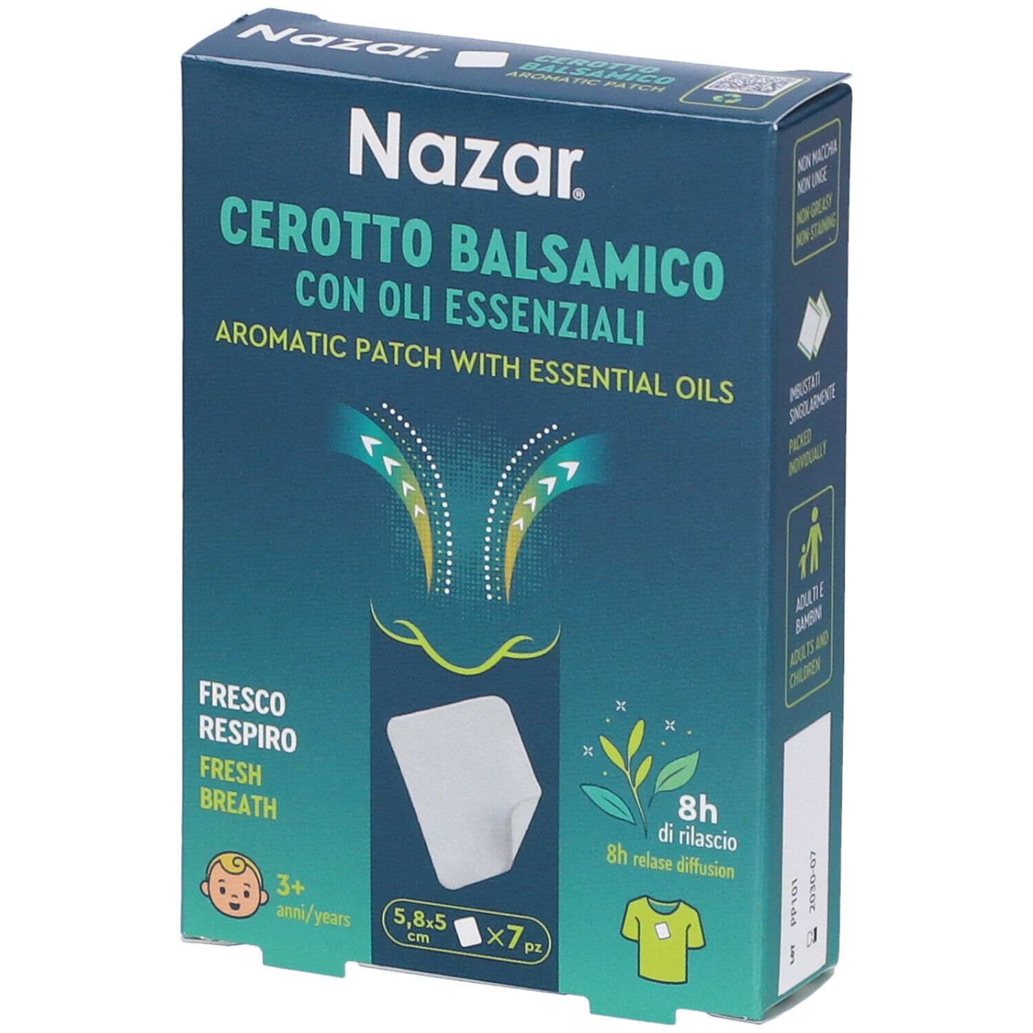 Nazar Cerotto Balsamico Adesivo Con Oli Essenziali 5,8x5 cm