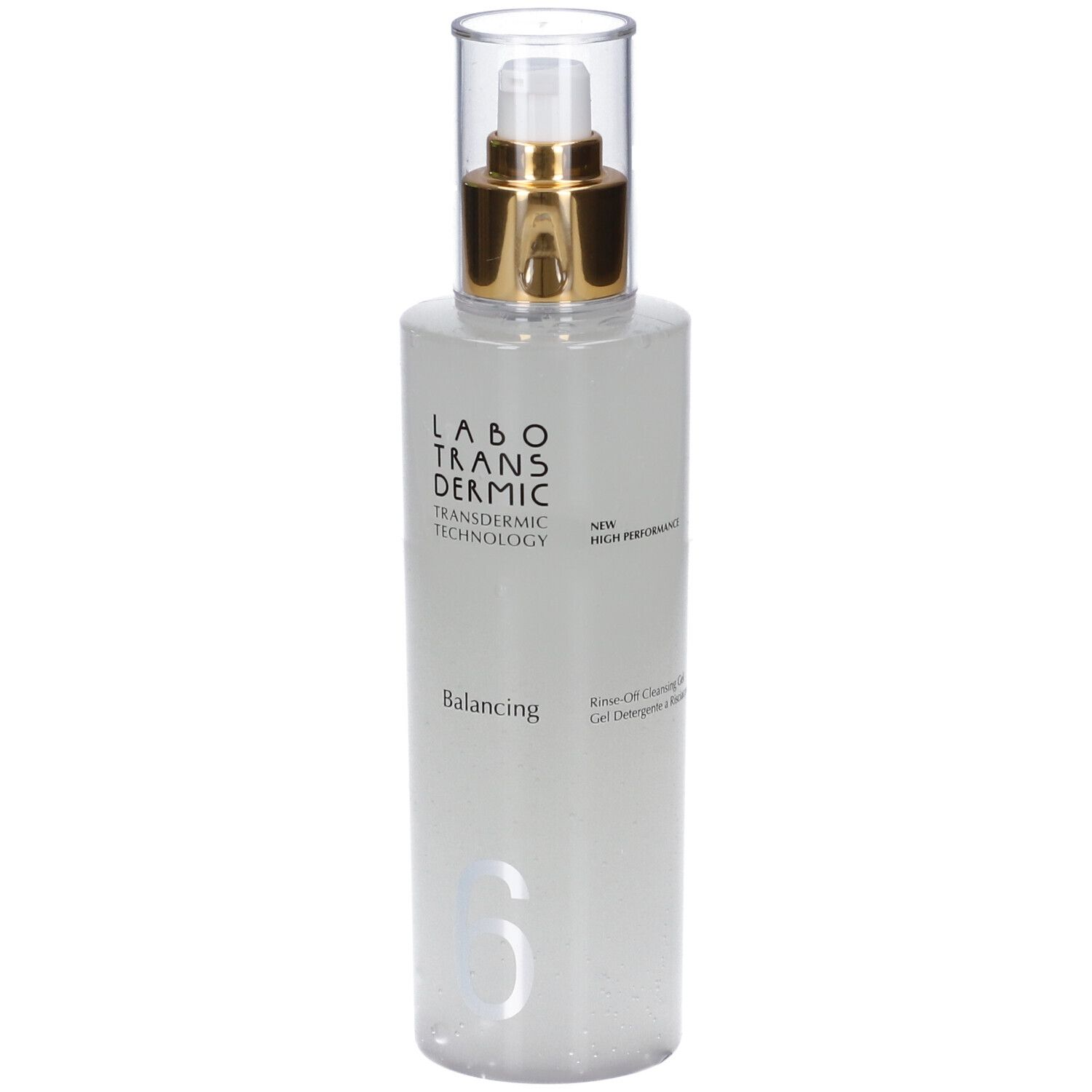 Flacone con erogatore: Labo Transdermic Balancing, Transdermic Technology, Gel Detergente.