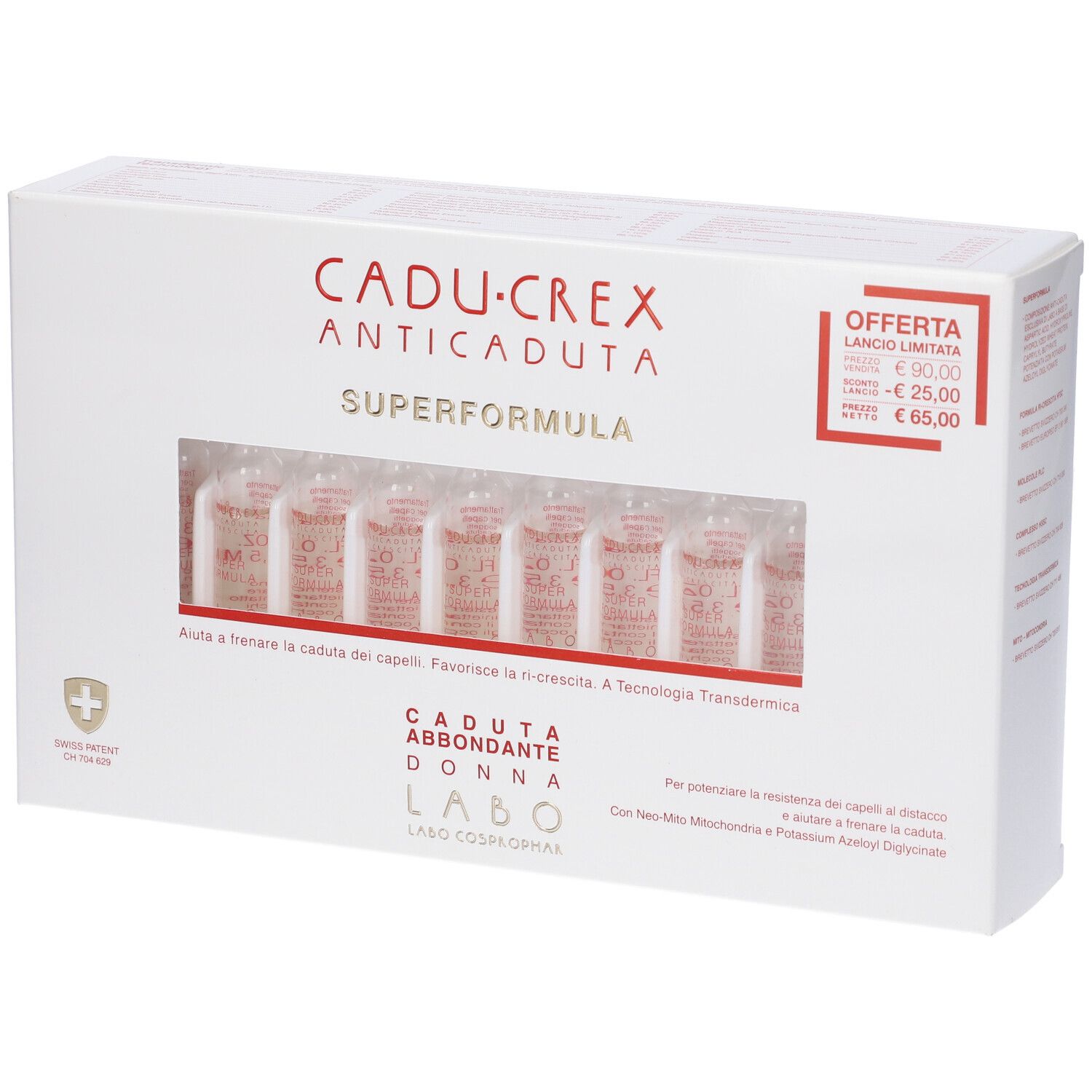 Cadu-Crex Superformula Caduta Abbondante Donna Fiale