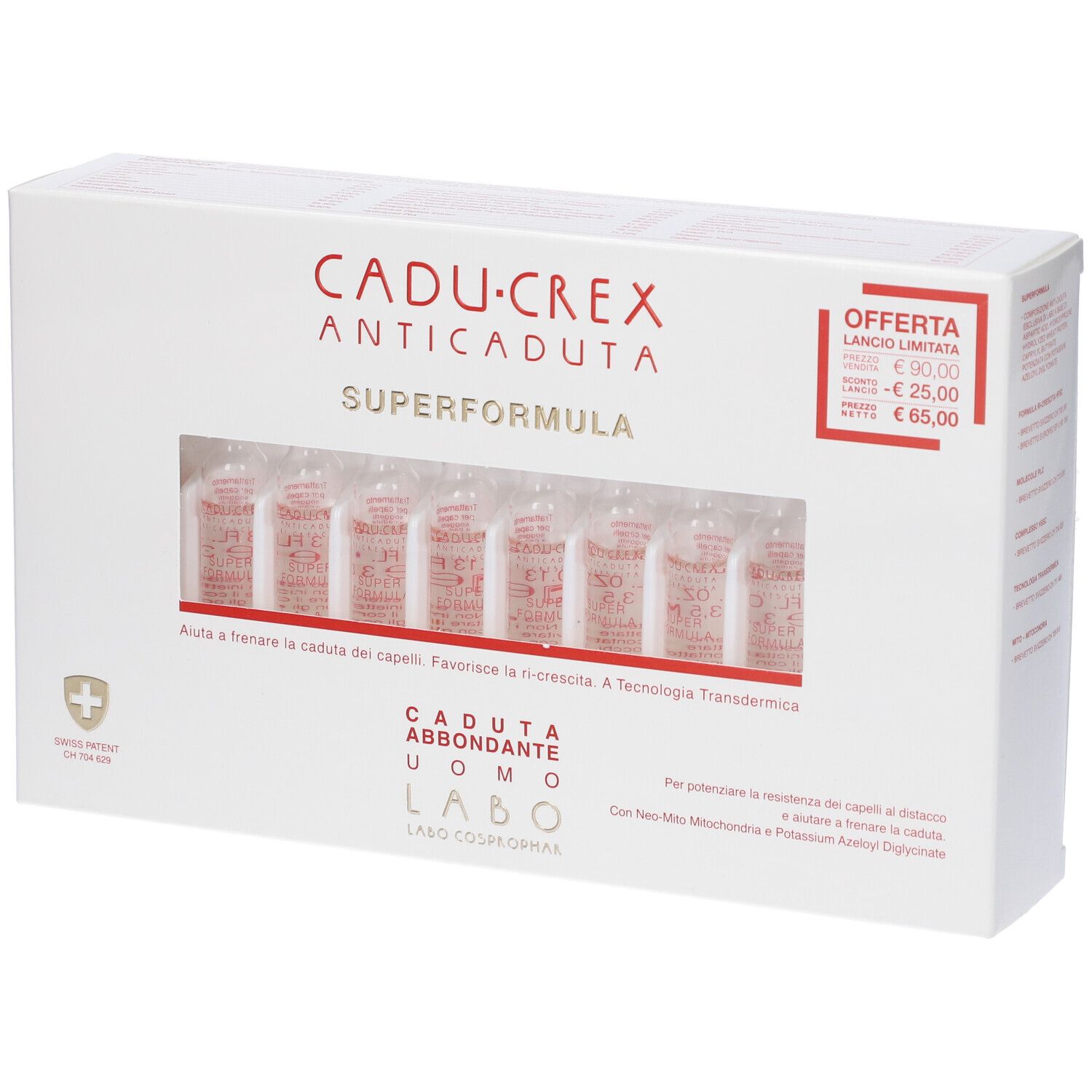 Cadu-Crex Superformula Caduta Abbondante Uomo Fiale