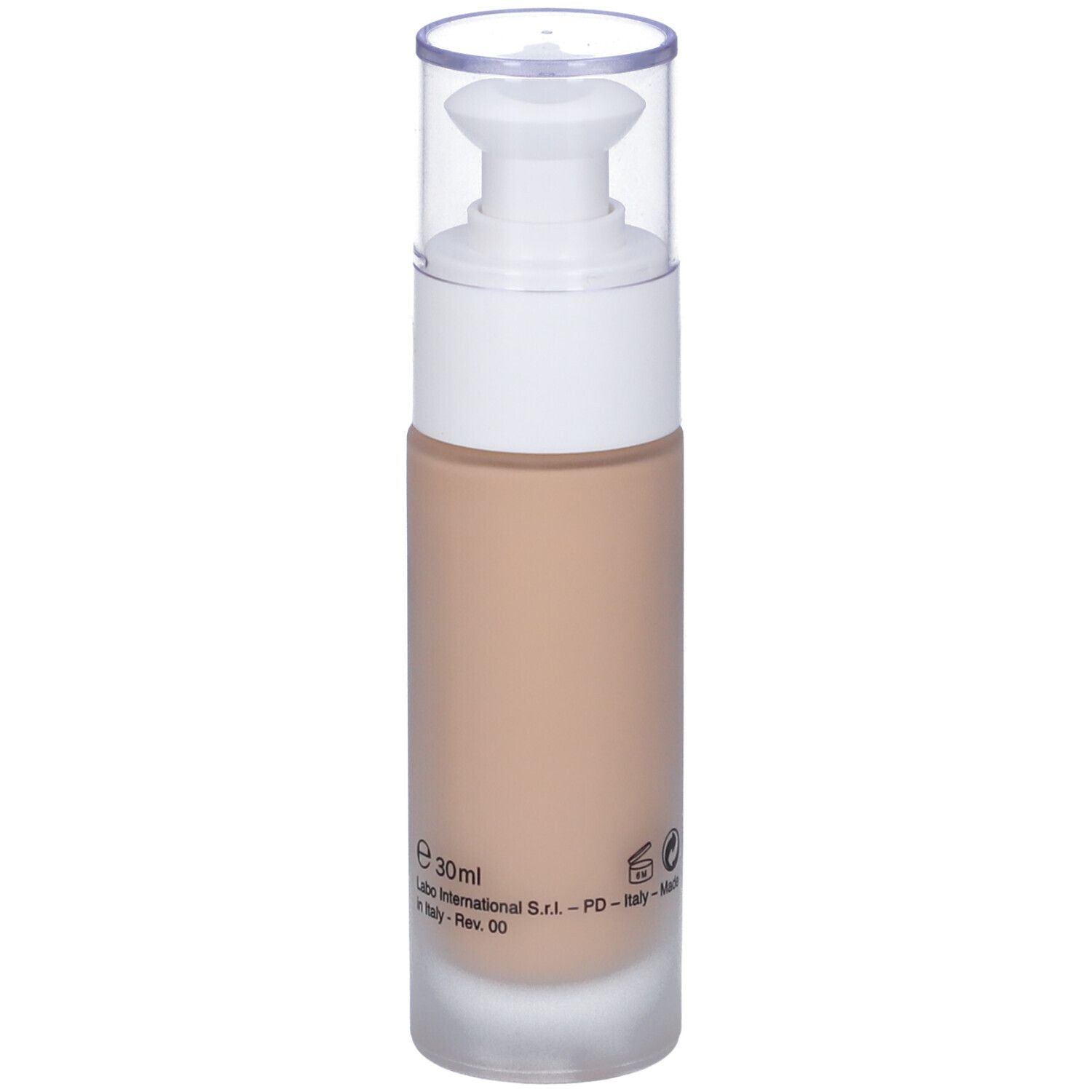 Flacone di siero beige con erogatore bianco e tappo trasparente. Scritta: Fillerina 15HA CC Serum. Volume: 30ml.