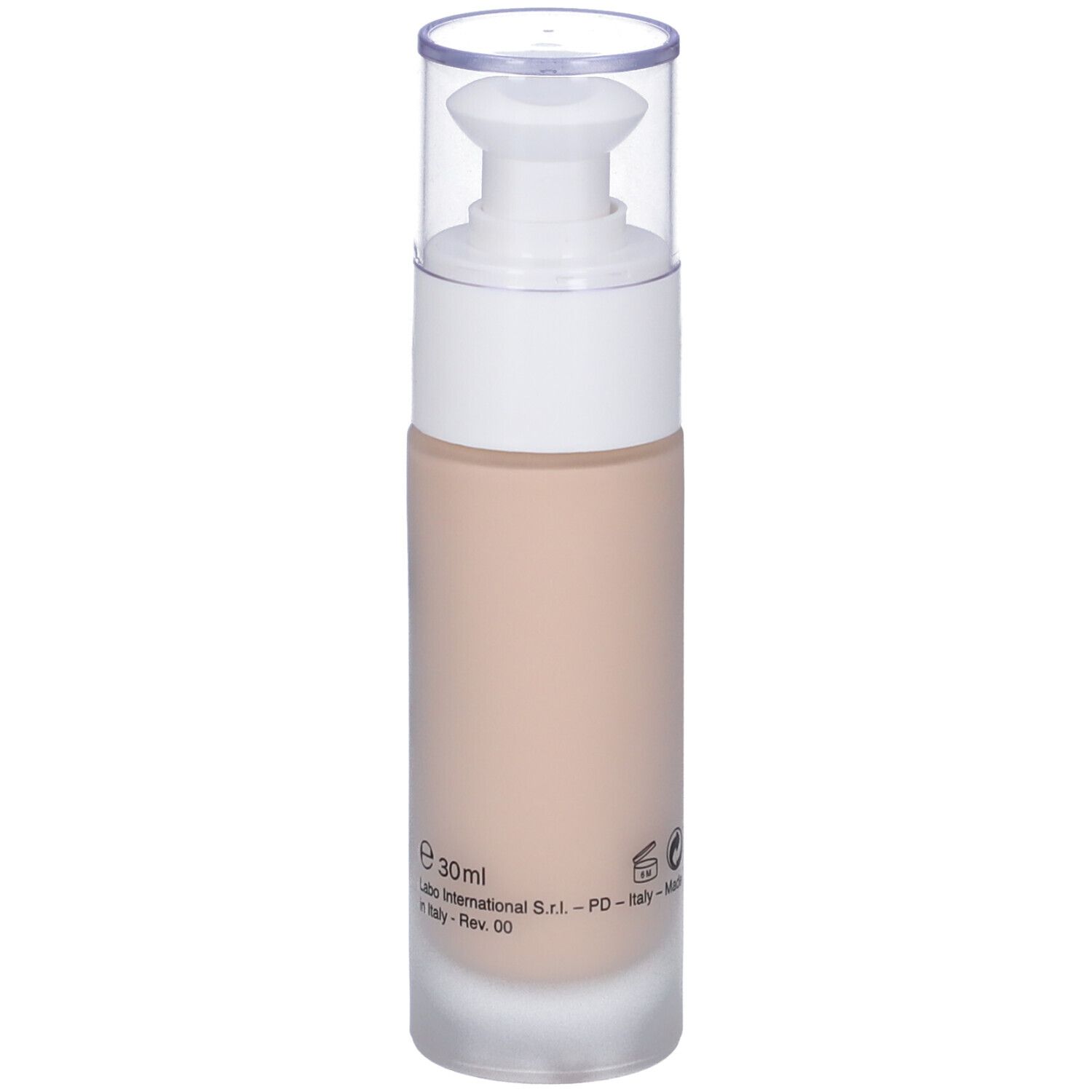 Flacone di siero beige con dosatore bianco e tappo trasparente. Scritta: Fillerina CC Serum. Volume: 30ml.
