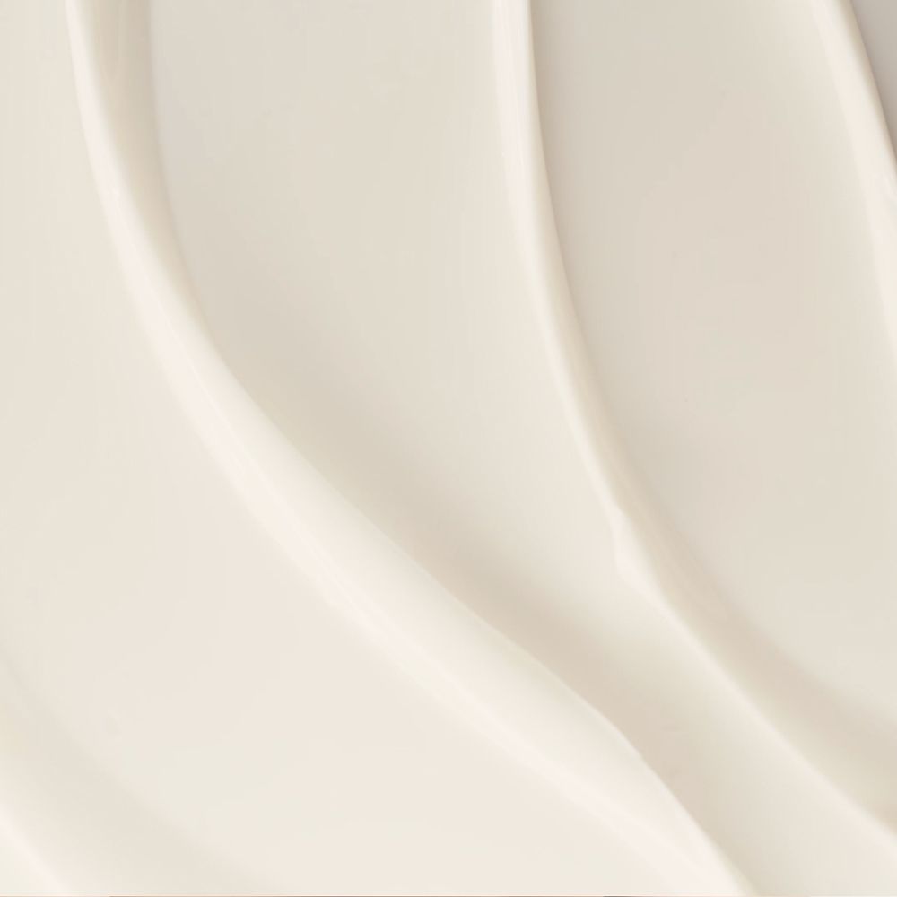 Primo piano di gel color crema. Texture ondulata.