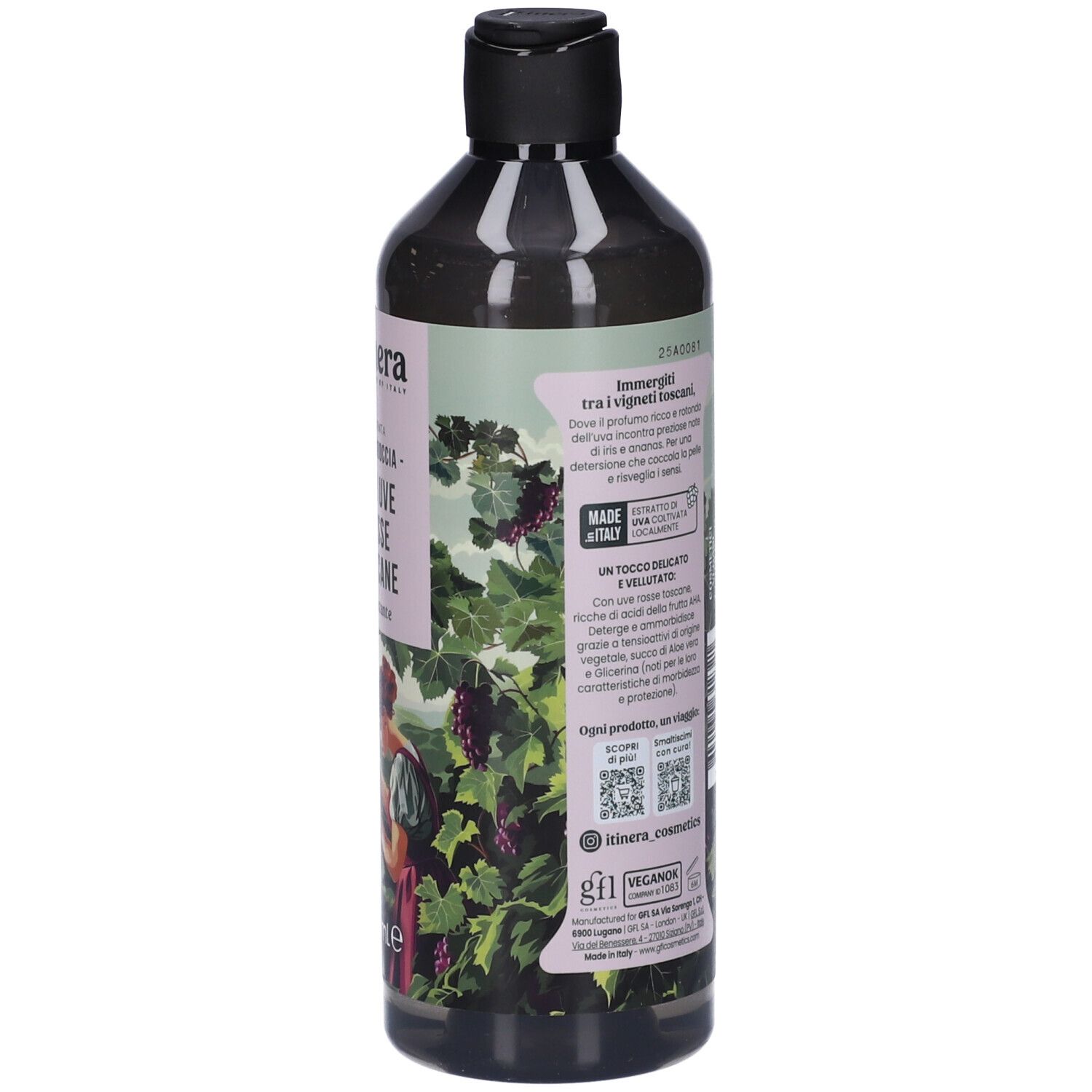 Itinera Bagnodoccia con Uve Rosse Toscane Vellutante 370ml