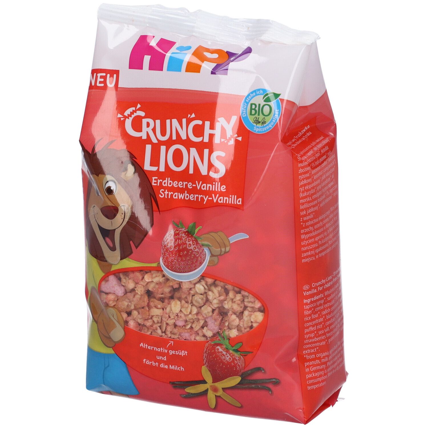Hipp Crunchy Lions Fragola & Vaniglia