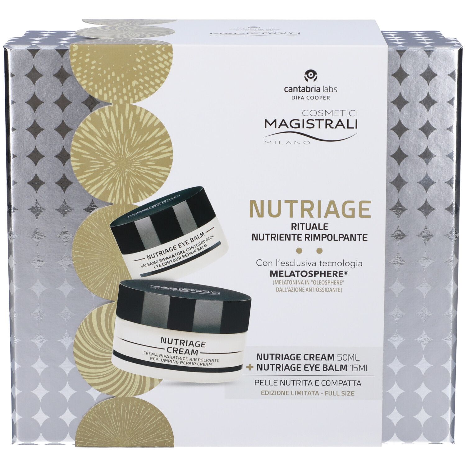 Cantabria Labs Cofanetto Edizione Limitata Nutriage Crema Viso + Balsamo Occhi