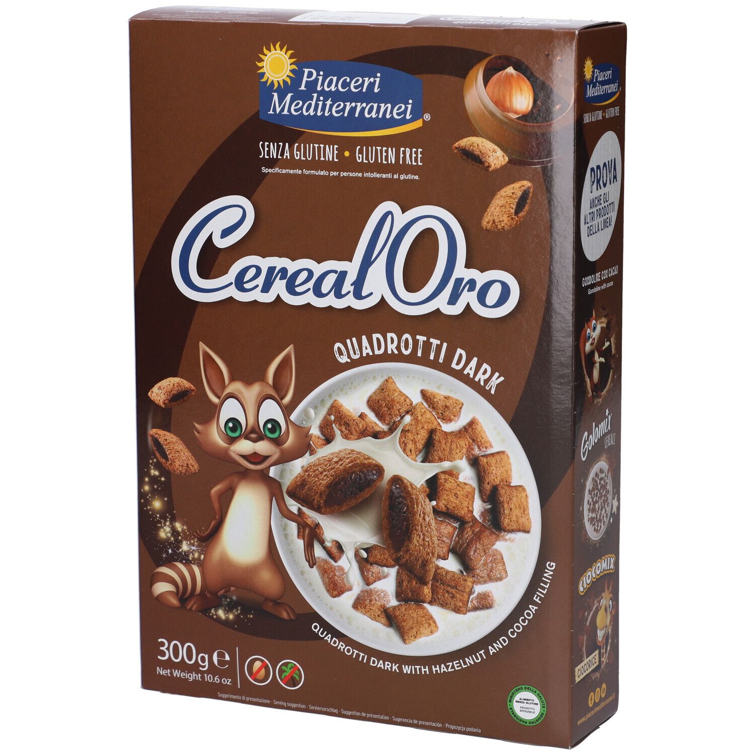 Piaceri Mediterranei Cerealoro Quadrotti Dark