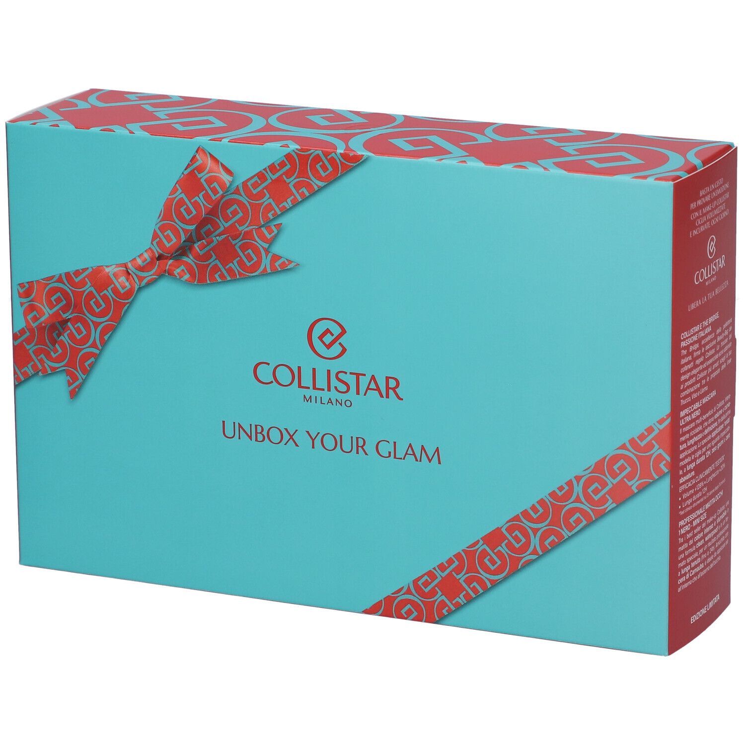 Collistar Cofanetto Unbox Your Glam Impeccabile Mascara Extra Nero + Professionale Matita Occhi Nero Mini Size + Pochette THE BRIDGE Omaggio