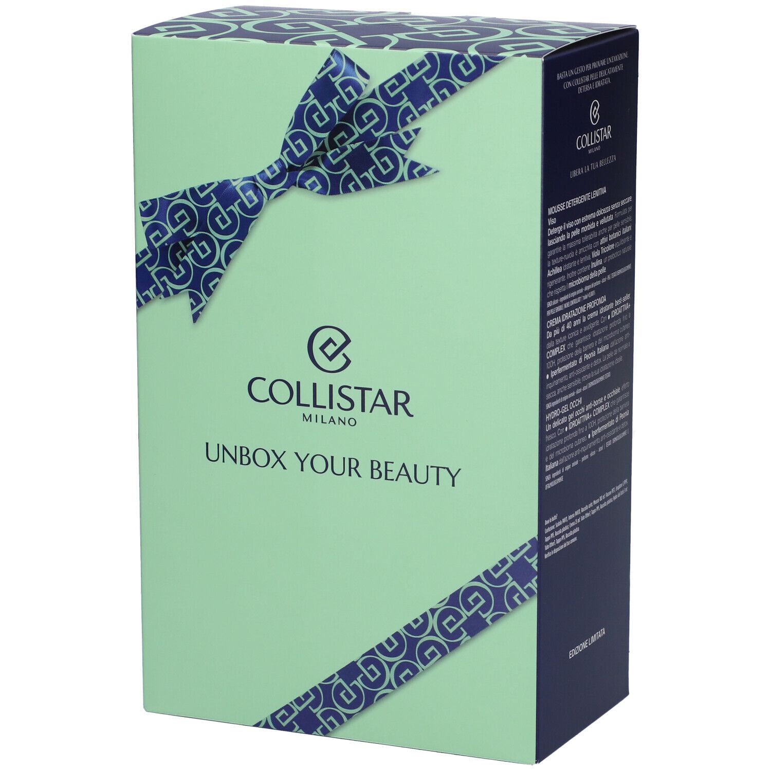 Collistar Cofanetto Unbox Your Beauty Mousse Detergente Lenitiva + Crema Idratazione Profonda + Mini Hydro Gel Occhi