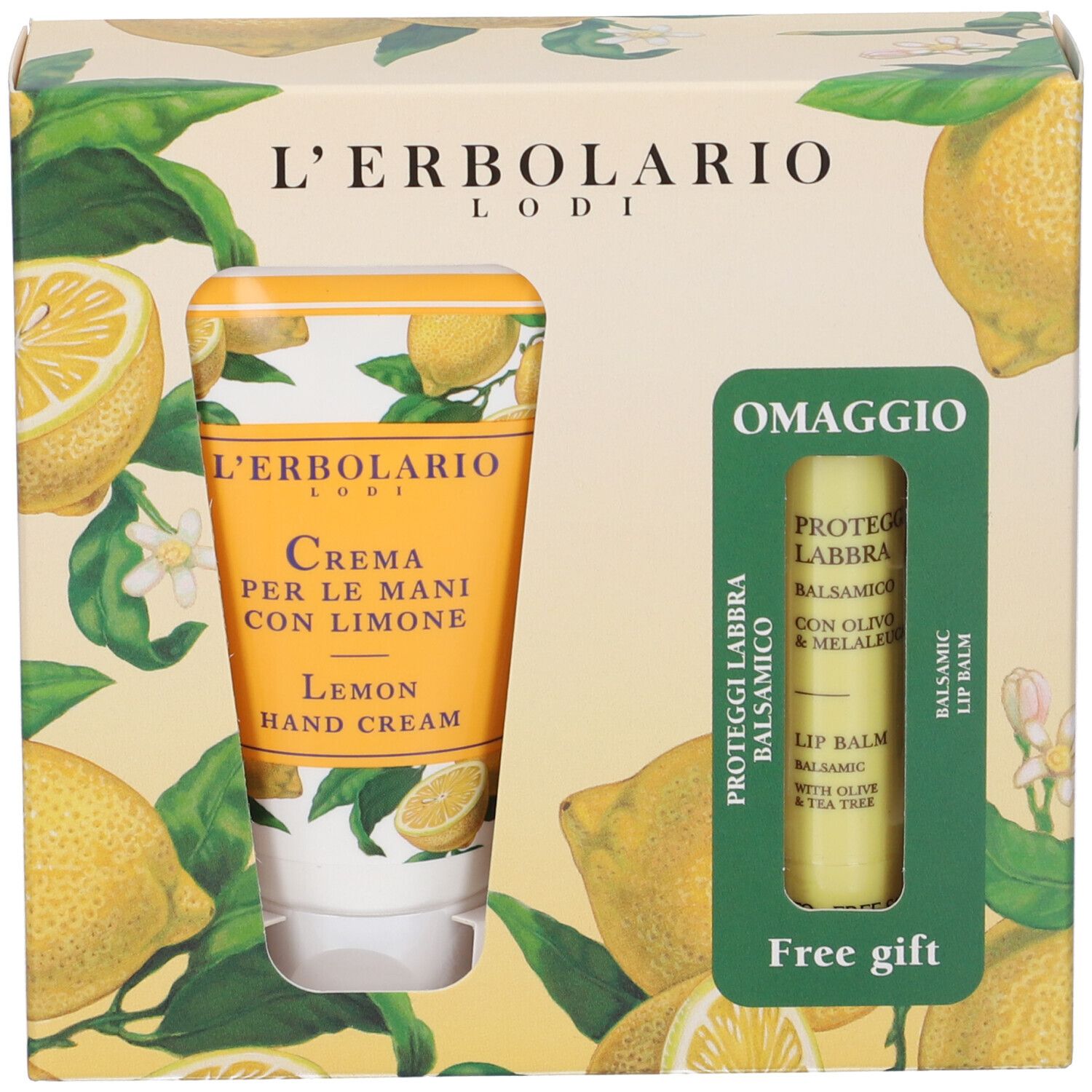 L´Erbolario Crema Mani Limone e Proteggilabbra in omaggio
