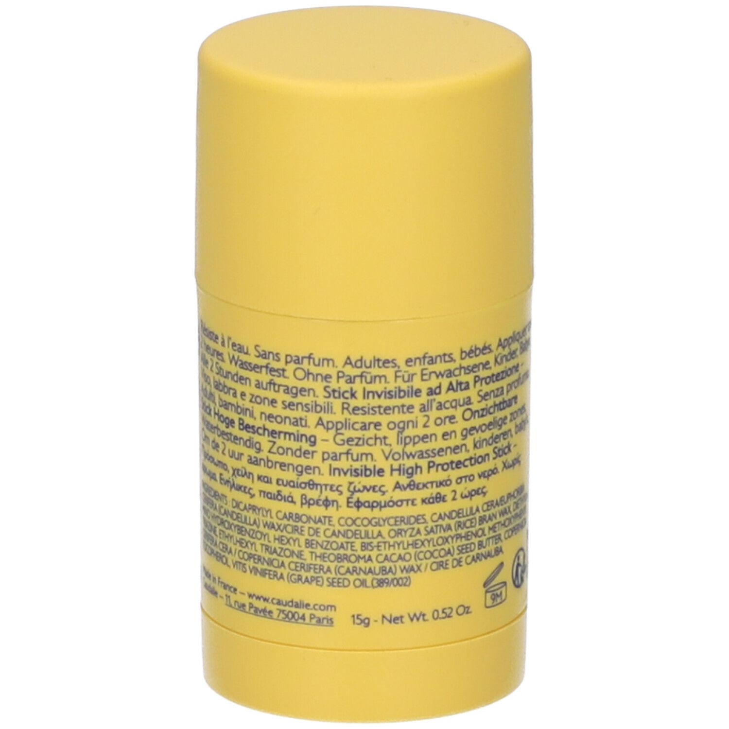 Caudalie Stick Solare SPF 50, invisibile, per viso, labbra e zone sensibili.