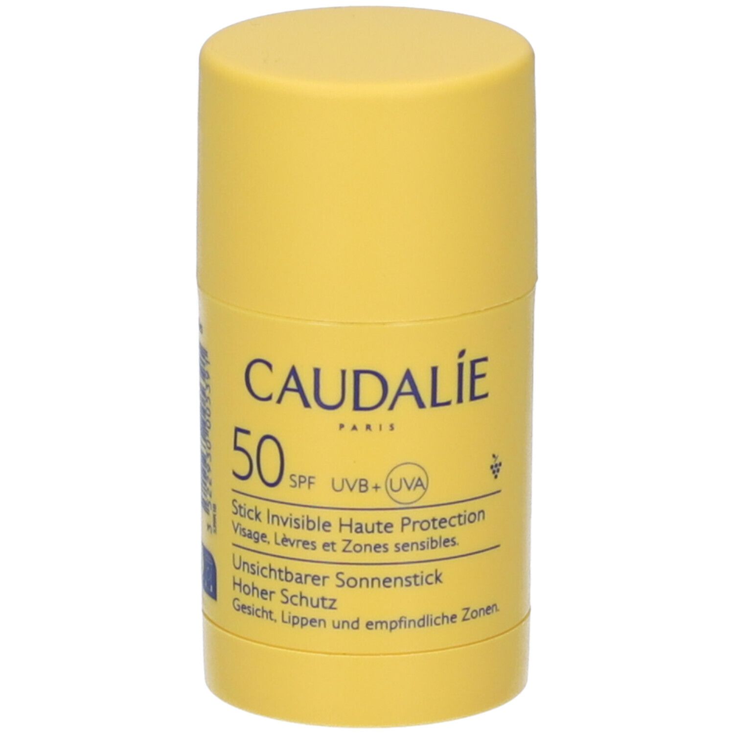 Caudalie Stick Solare SPF 50, invisibile, per viso, labbra e zone sensibili.