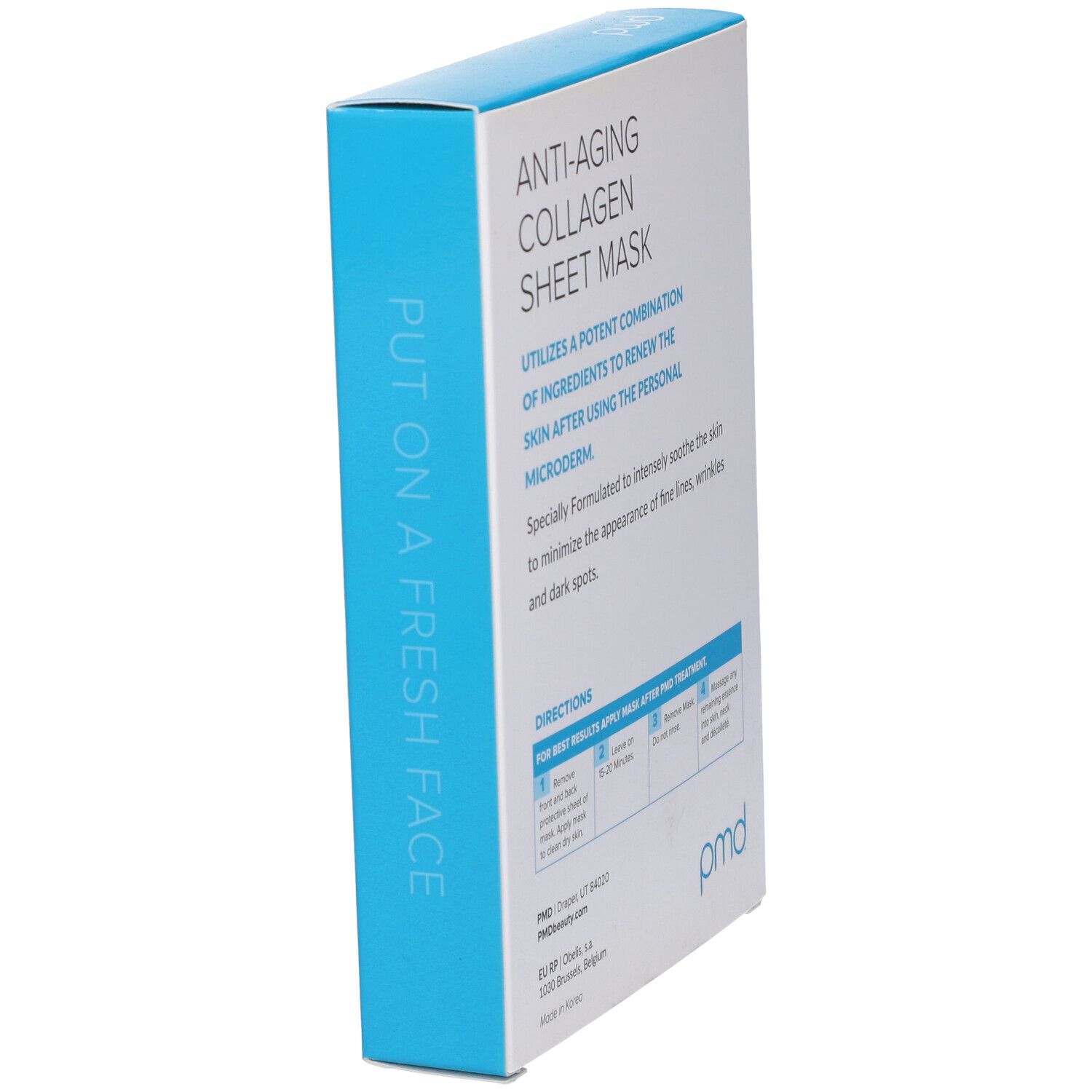 Confezione del prodotto, vista laterale. Contiene informazioni sull'uso e gli ingredienti.