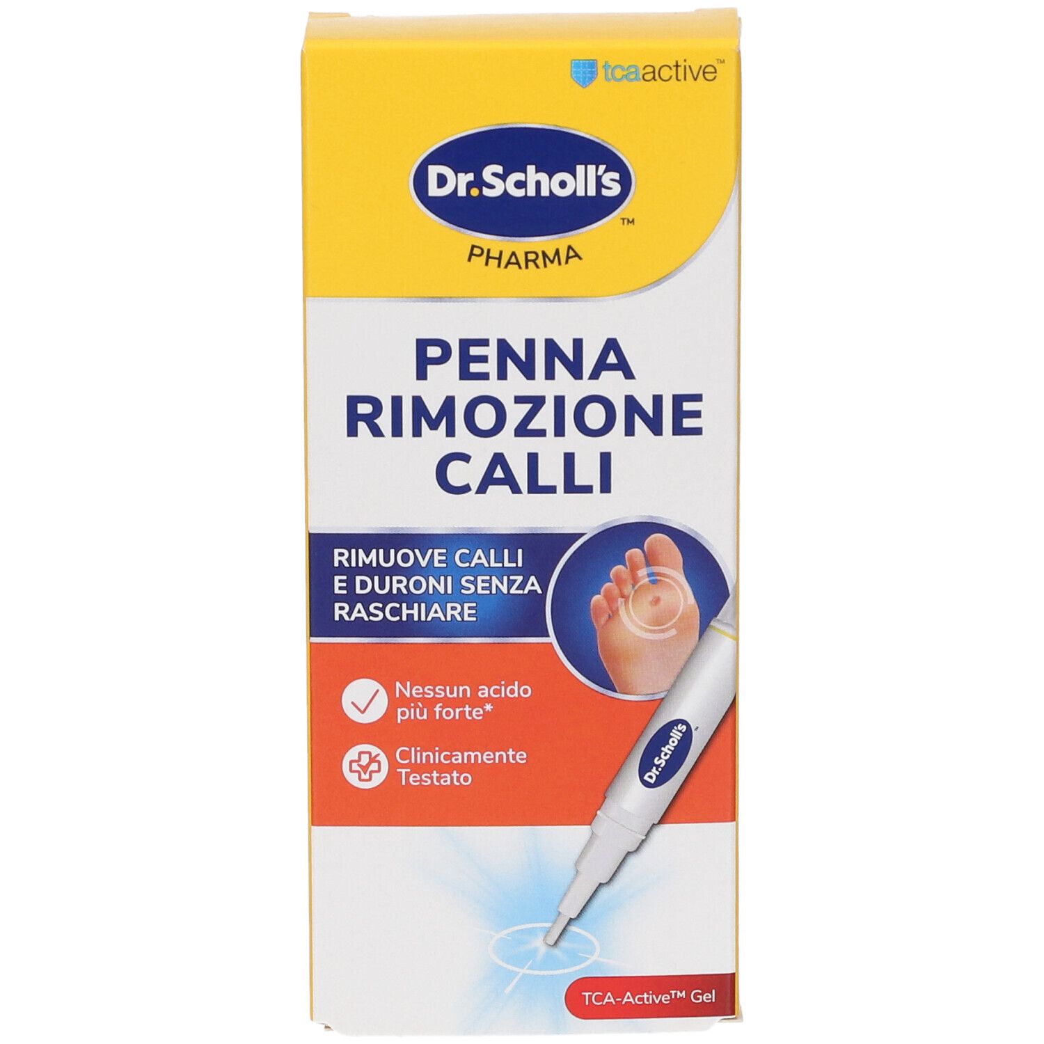 Scatola Dr. Scholl's Penna Rimozione Calli con penna applicatore