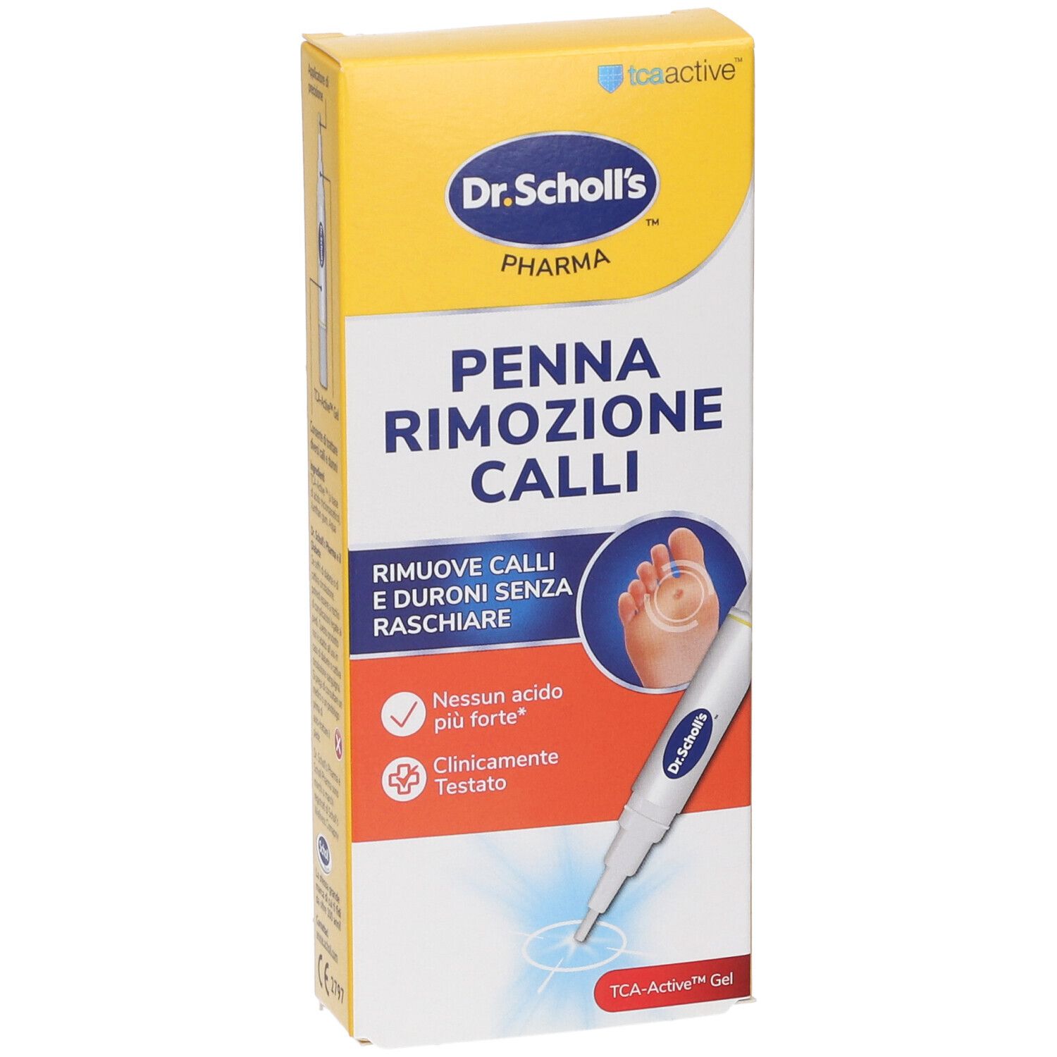Scatola Dr. Scholl's Penna Rimozione Calli con penna applicatore