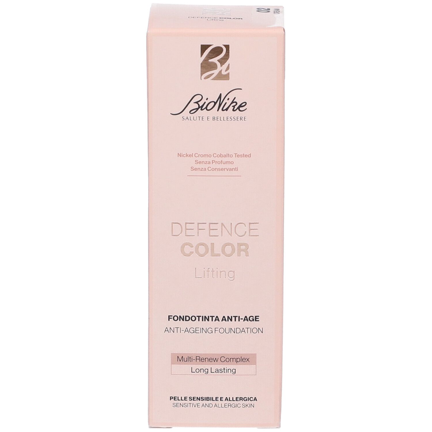 Scatola fondotinta Bionike Defence Color Lifting. Fondotinta anti-età per pelli sensibili.