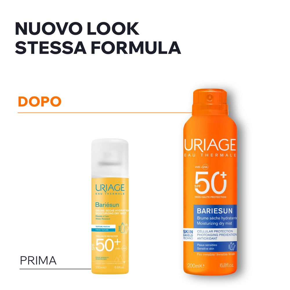 Spray Uriage Bariesun: Confronto "Nuovo look, stessa formula".