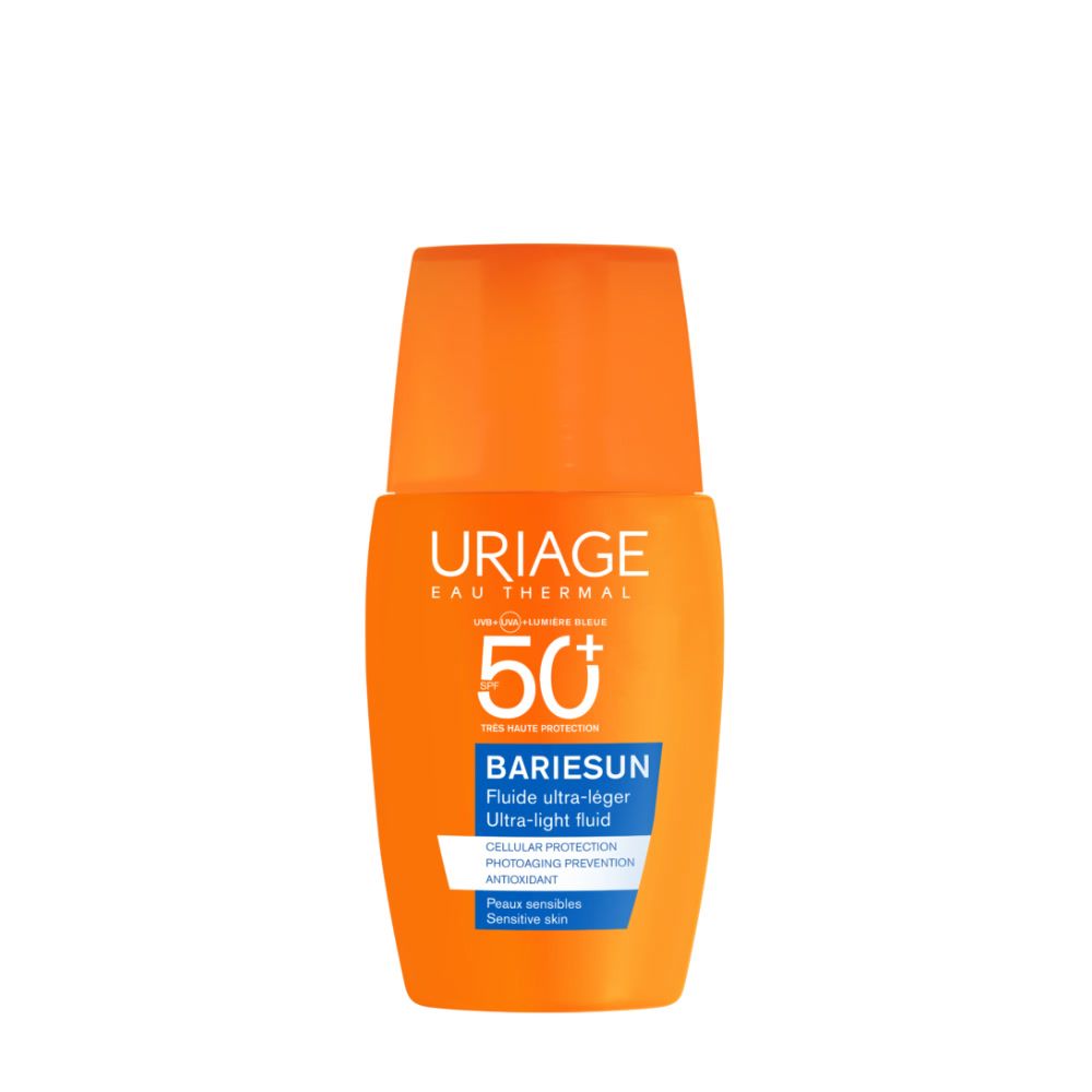 URIAGE Bariésun Fluido ultra-leggero invisibile SPF50+ pelle sensibile, viso, solare