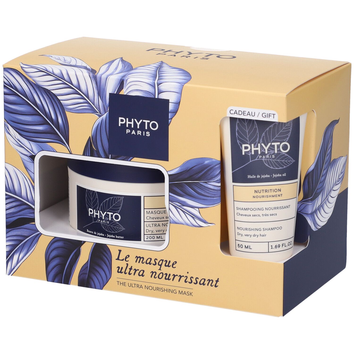 Phyto Paris Cofanetto Regalo Masque Ultra Nourrissant Shampoo + Maschera