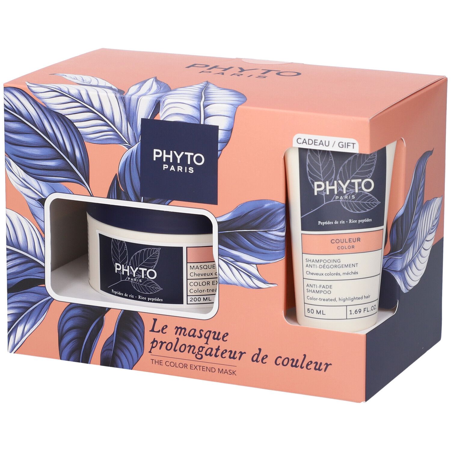 Phyto Paris Cofanetto Regalo Masque Prolongateur De Couleur Shampoo + Maschera