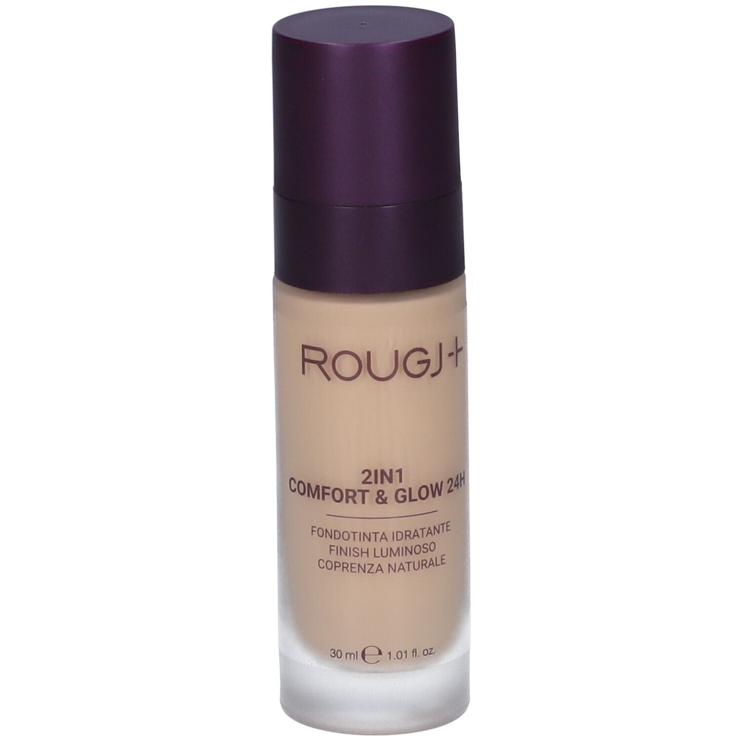 Rougj+ 2In1 Comfort & Glow 24H Fondotinta Idratante Luminoso Colore 03 Natural