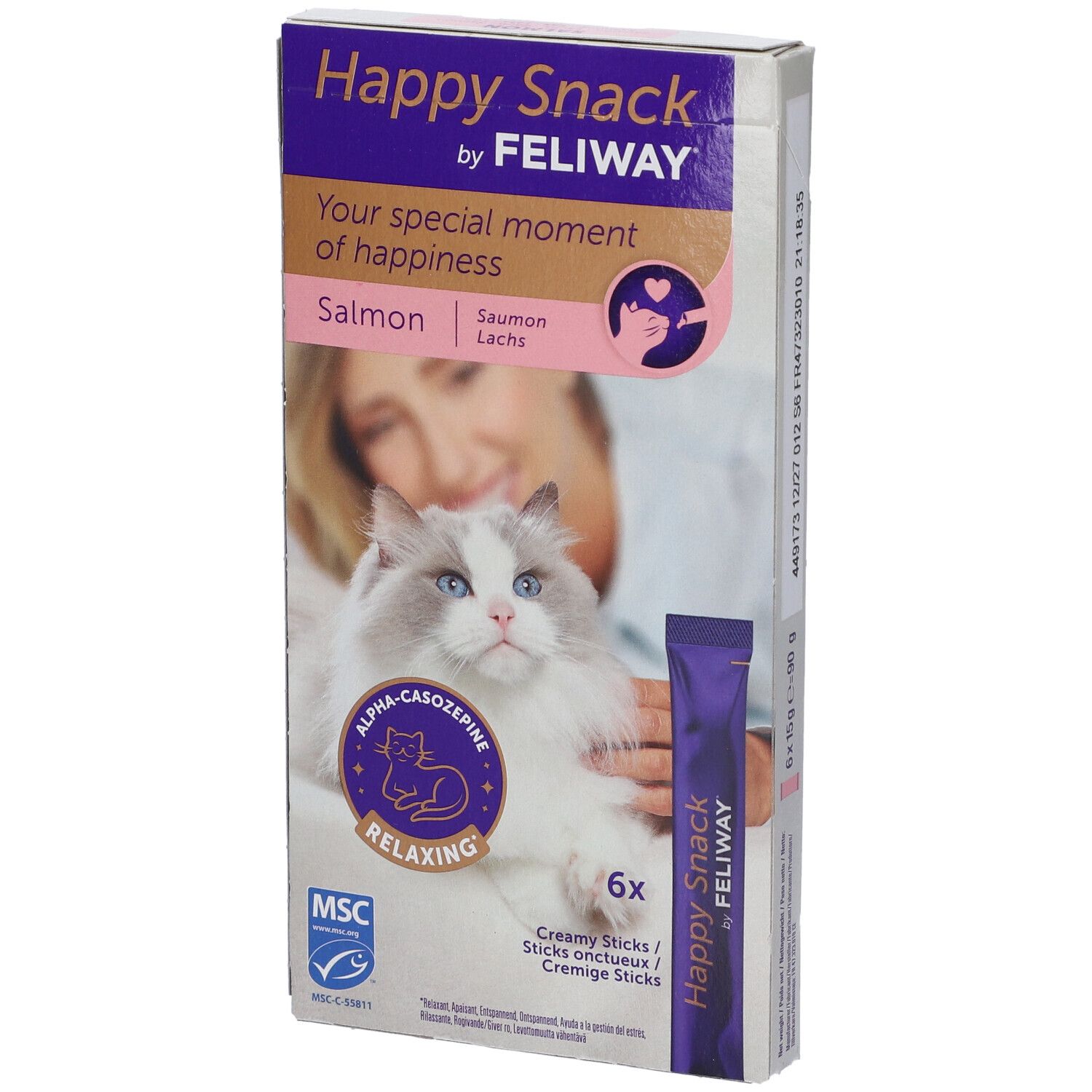 Feliway Happy Snack Salmone 6 Stick - Risparmia il 10% con il codice: ceva0526