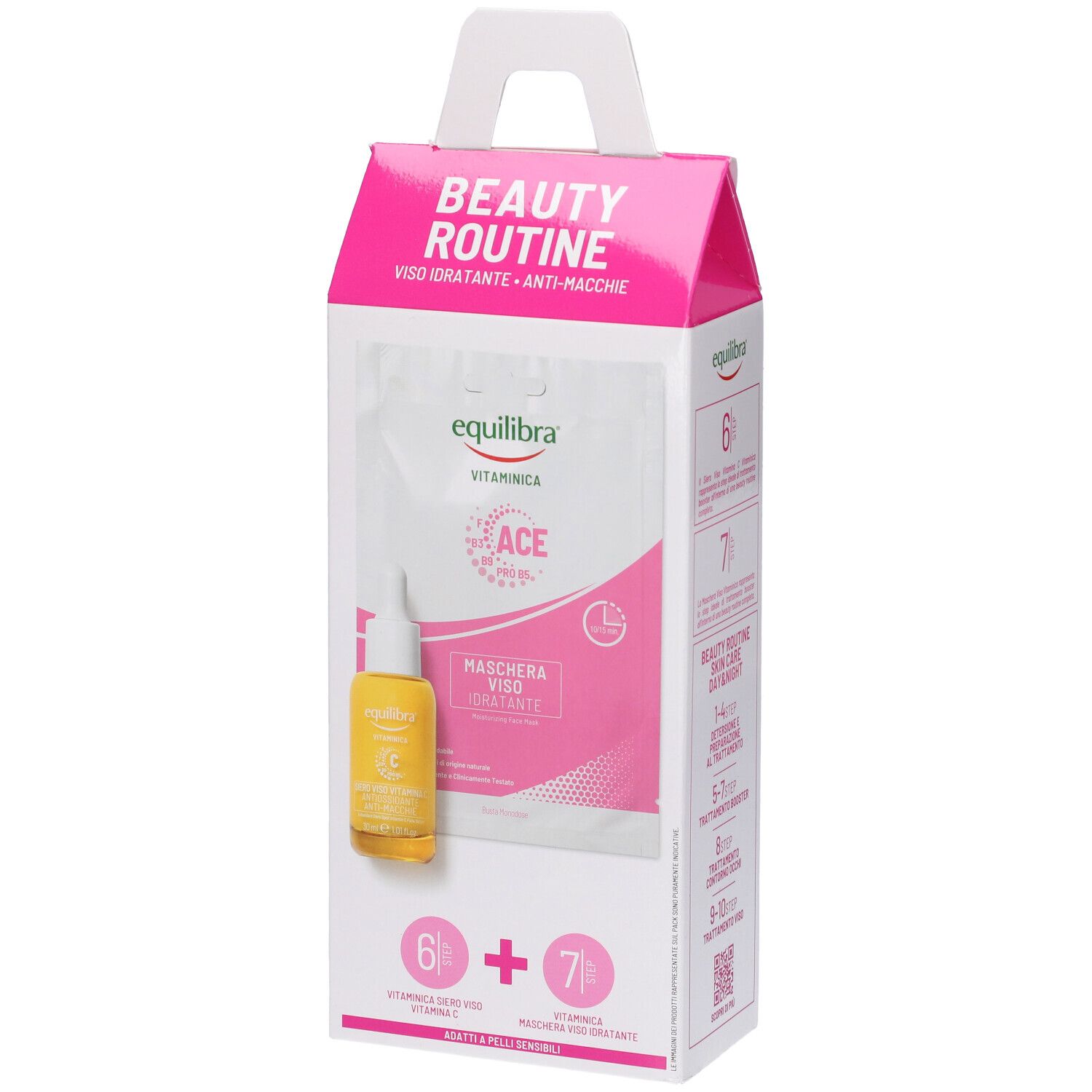 Vitaminica Siero Viso Vitamina C + Maschera Viso Idratante