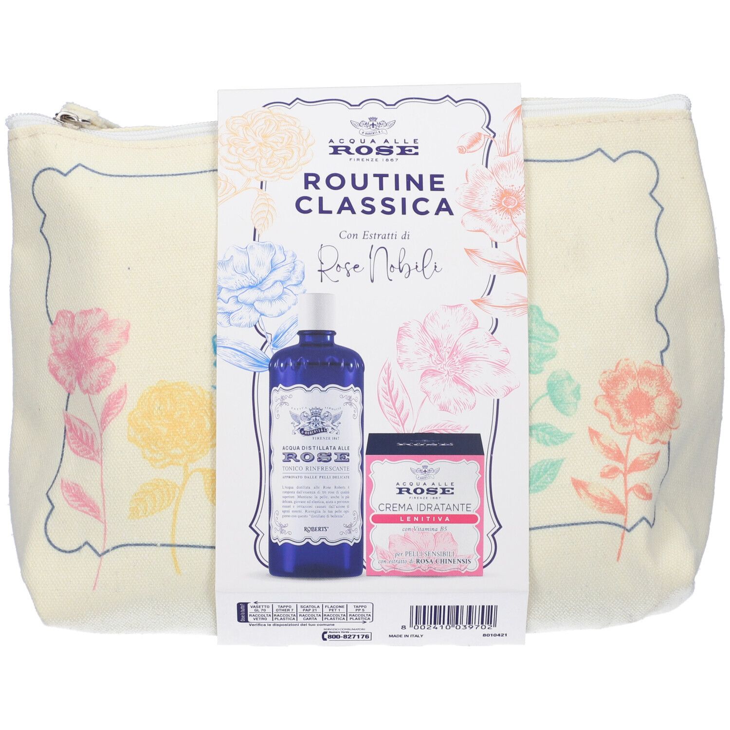 Acqua Alle Rose Routine Classica Cofanetto Tonico + Crema Idratante Lenitiva