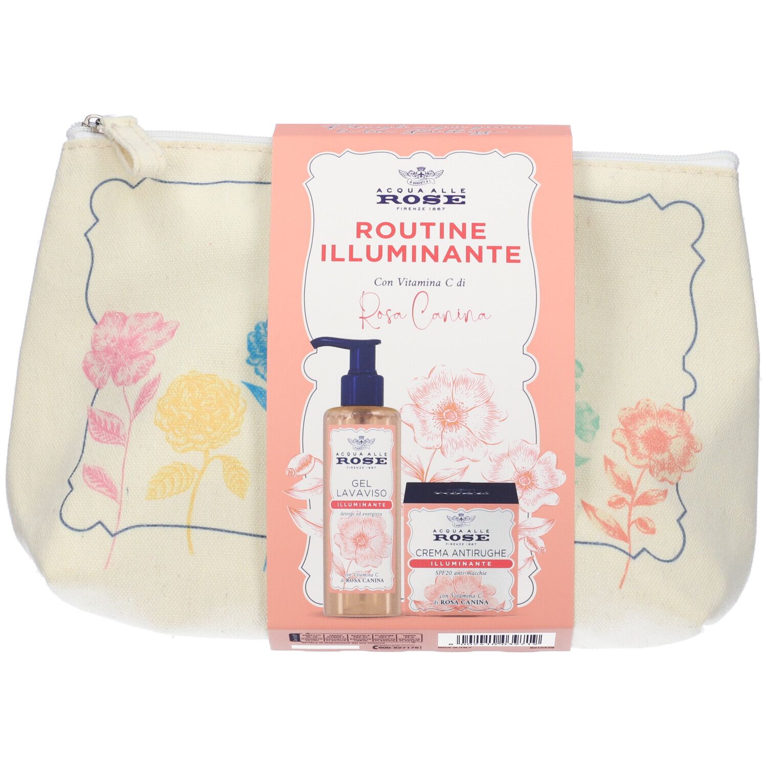 Acqua Alle Rose Routine Illuminante Cofanetto Gel Lavaviso Illuminante + Crema Antirughe Illuminante