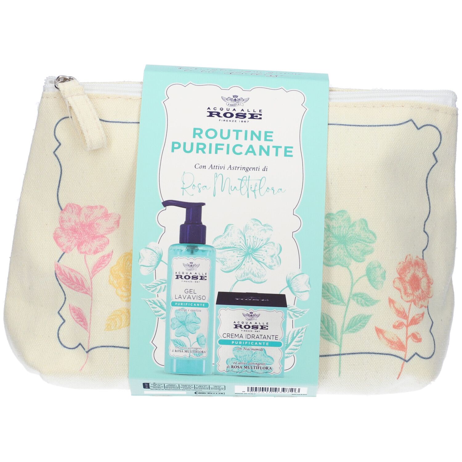 Acqua Alle Rose Routine Purificante Cofanetto Gel Lavaviso Purificante + Crema Viso Idratante Purificante