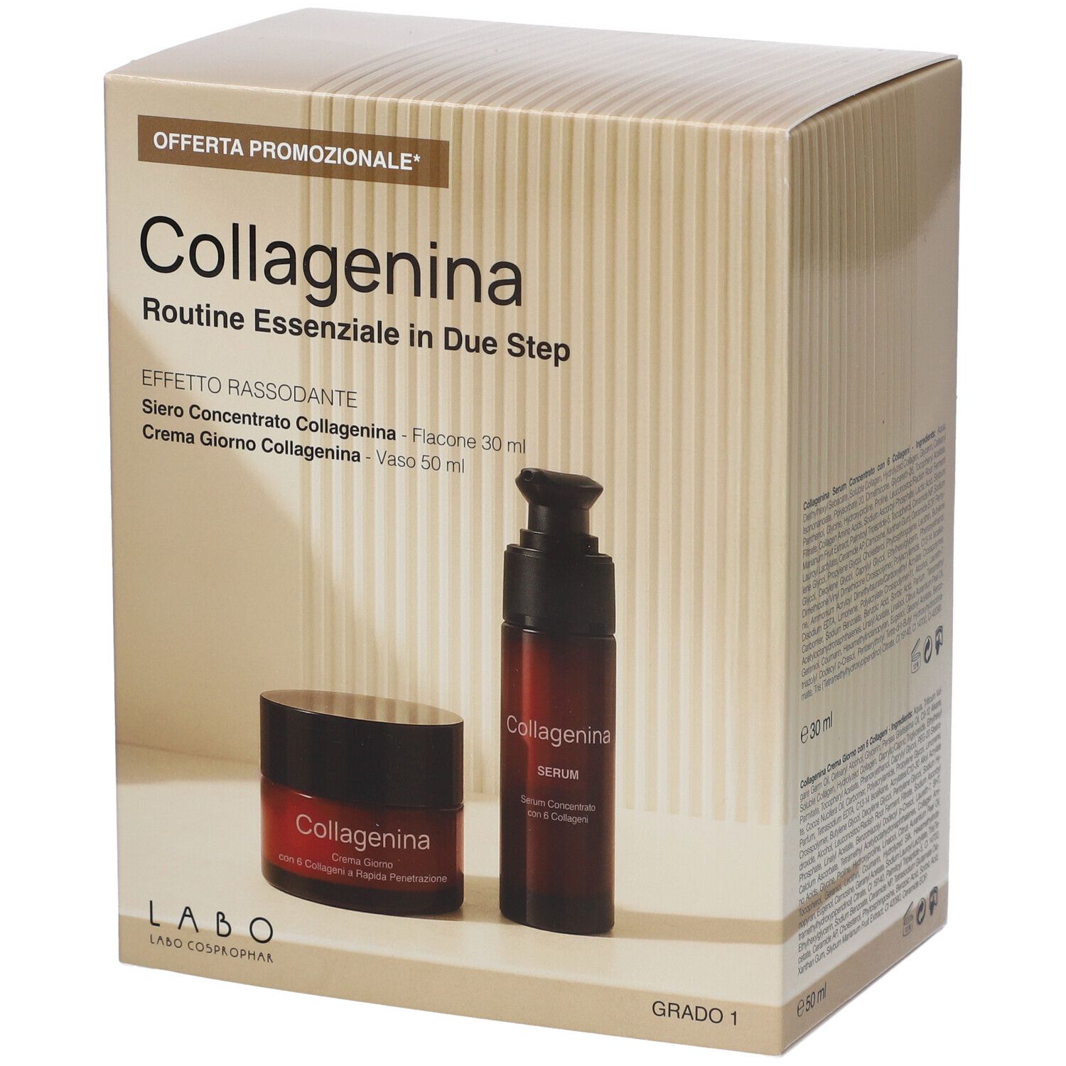 Labo Suisse Kit Regalo Collagenina Routine Essenziale In Due Step Grado 1 Effetto Rassodante