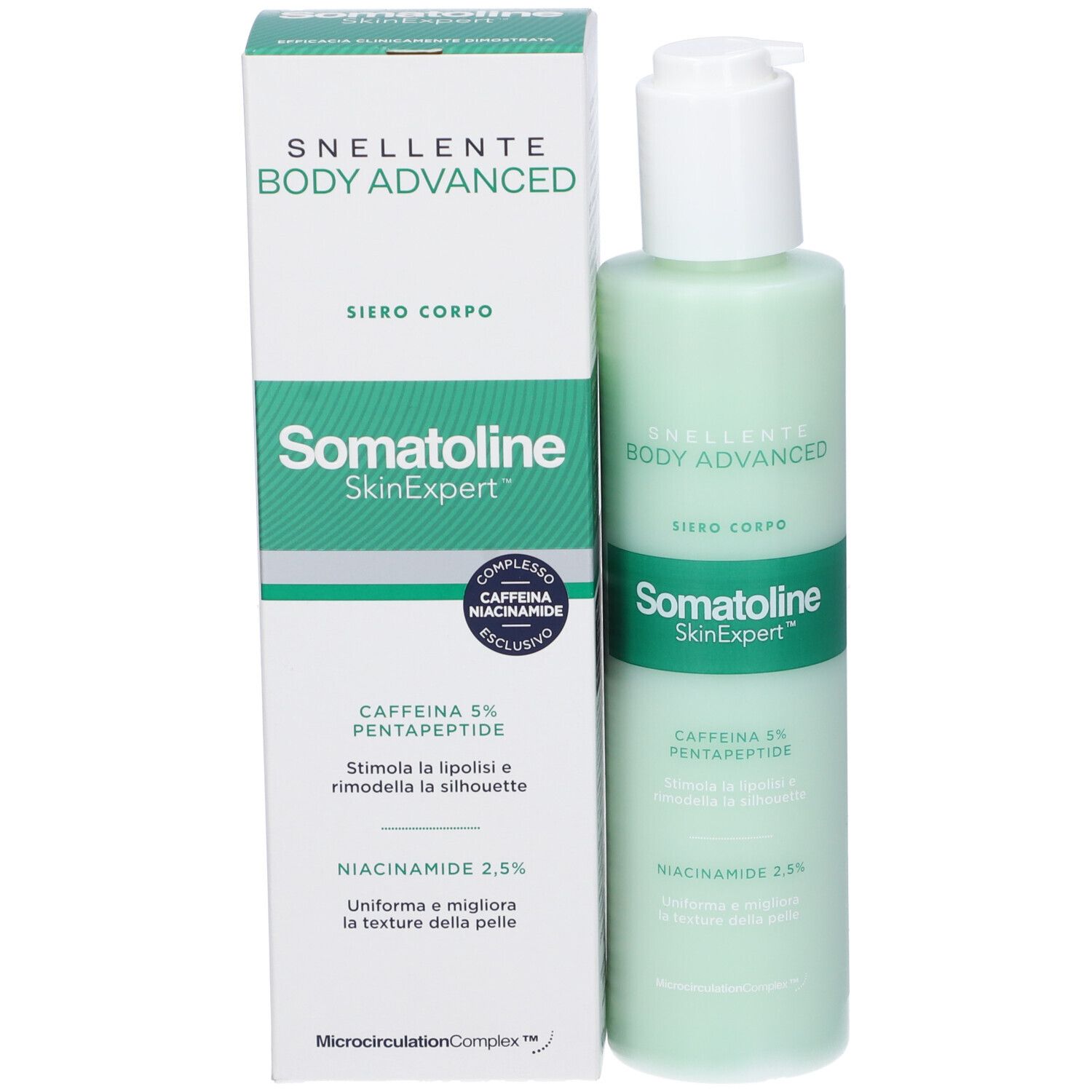 Flacone con erogatore, Somatoline SkinExpert Body Advanced Siero Corpo.