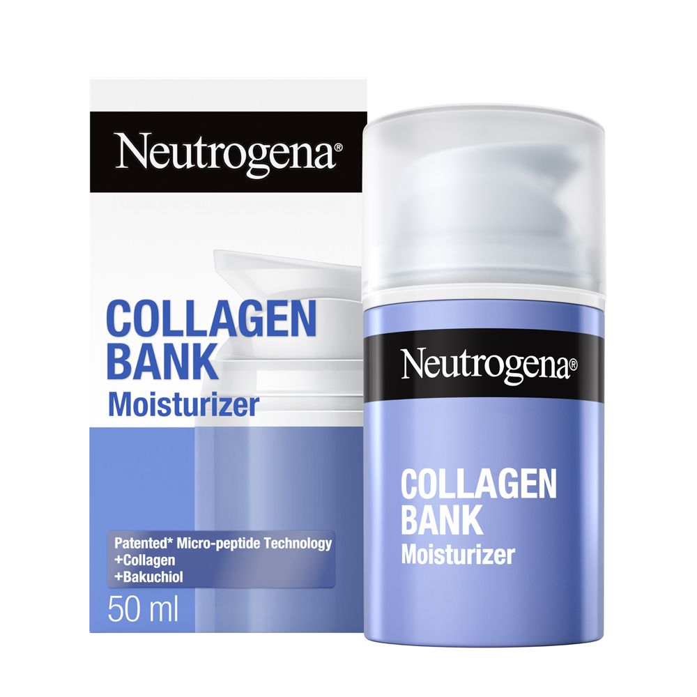 Neutrogena Collagen Bank Crema Idratante Viso, Crema Notte Anti-Età, Viso