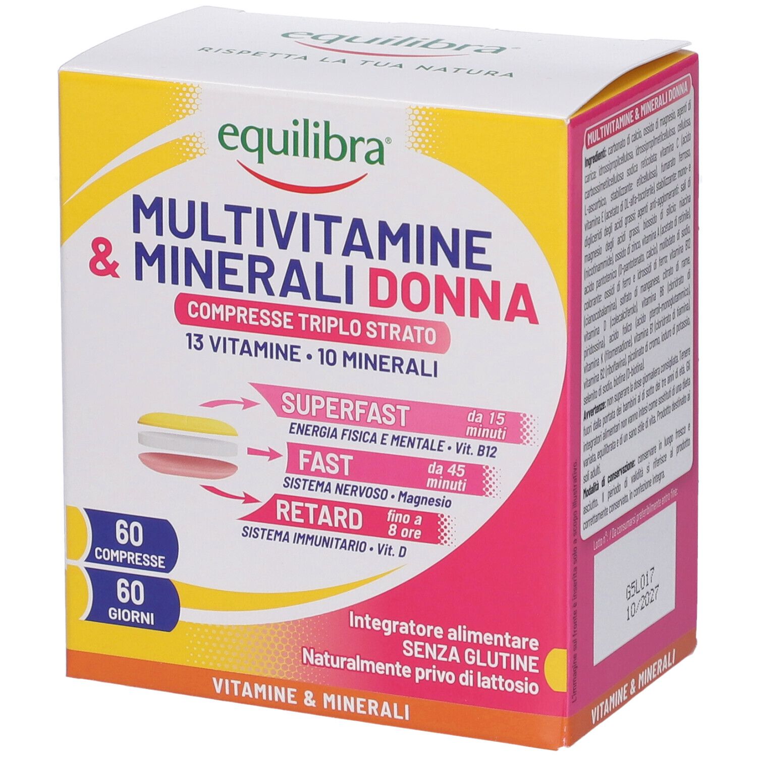 Equilibra Multivitamine & Minerali Donna Compresse Triplo Strato Bipack
