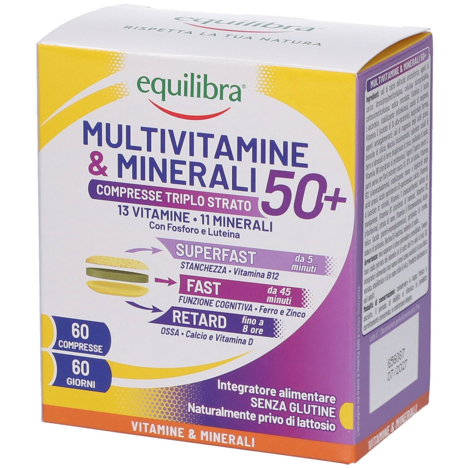 Equilibra Multivitamine & Minerali 50+ Comrpesse Triplo Strato Bipack