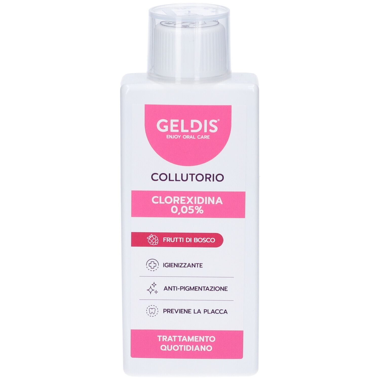 Geldis Collutorio Gusto Frutti di Bosco Clorexidina 0,05% 200 ml