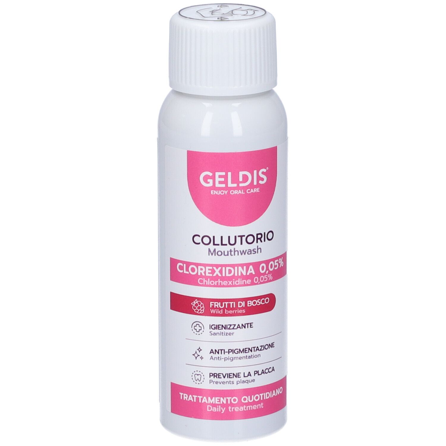 Geldis Collutorio Gusto Frutti di Bosco Clorexidina 0,05% 100ml