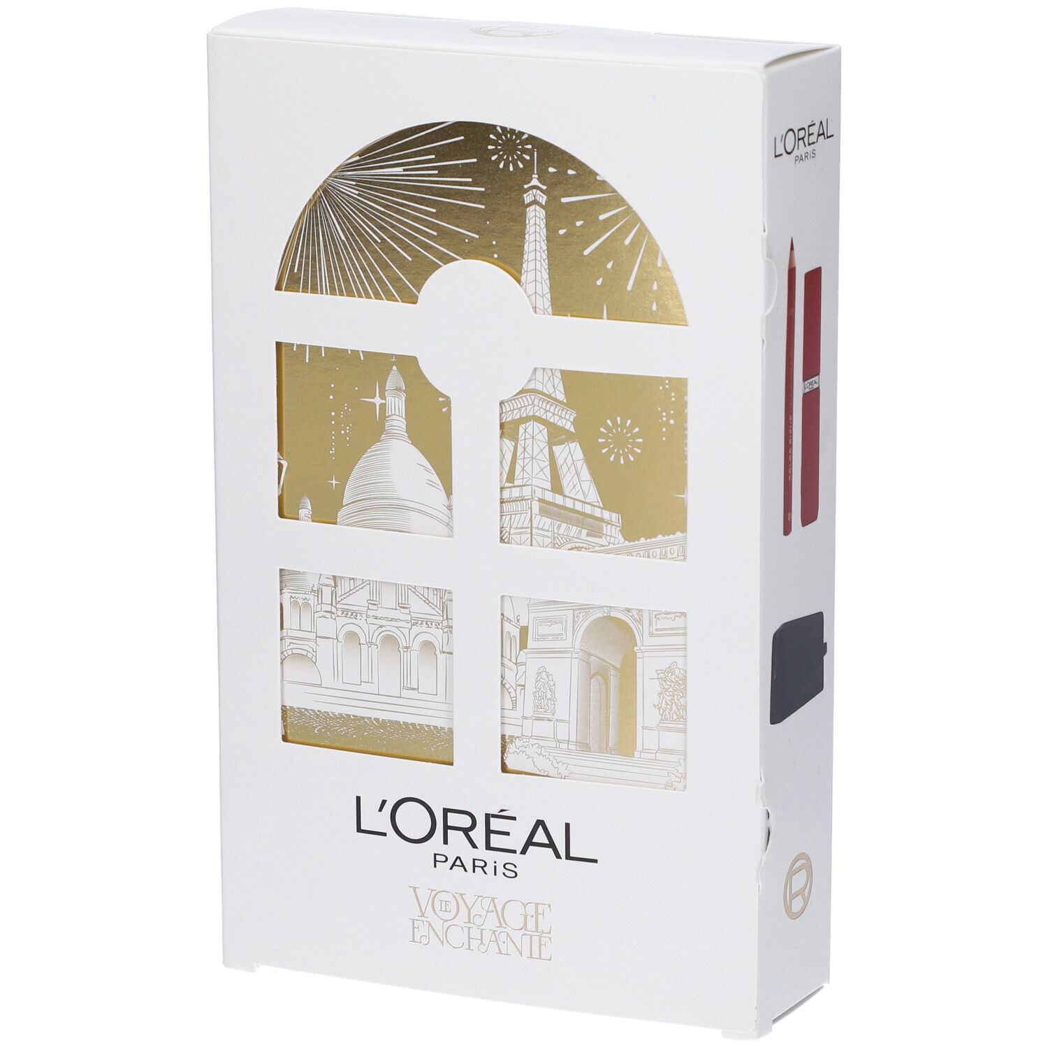 Pochette Matte Resistance Rossetto 420 True Romance + Matita Labbra Color Riche 200 Le Rouge Paris + Pochette Nero Velluto