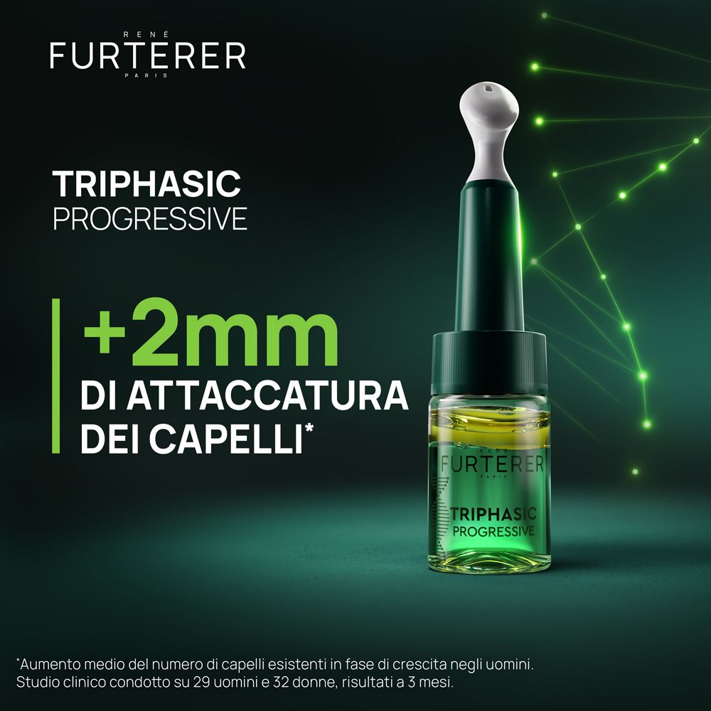 Flacone di siero per capelli, marca René Furterer, con applicatore.