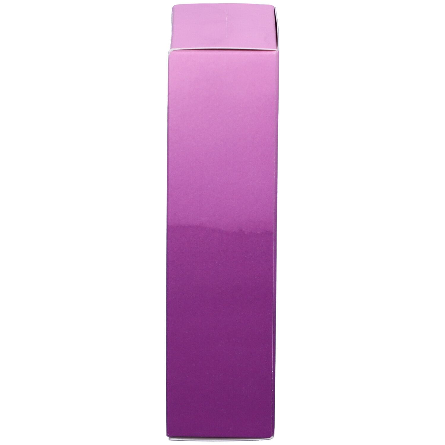 Confezione stretta e viola. Superficie lucida.