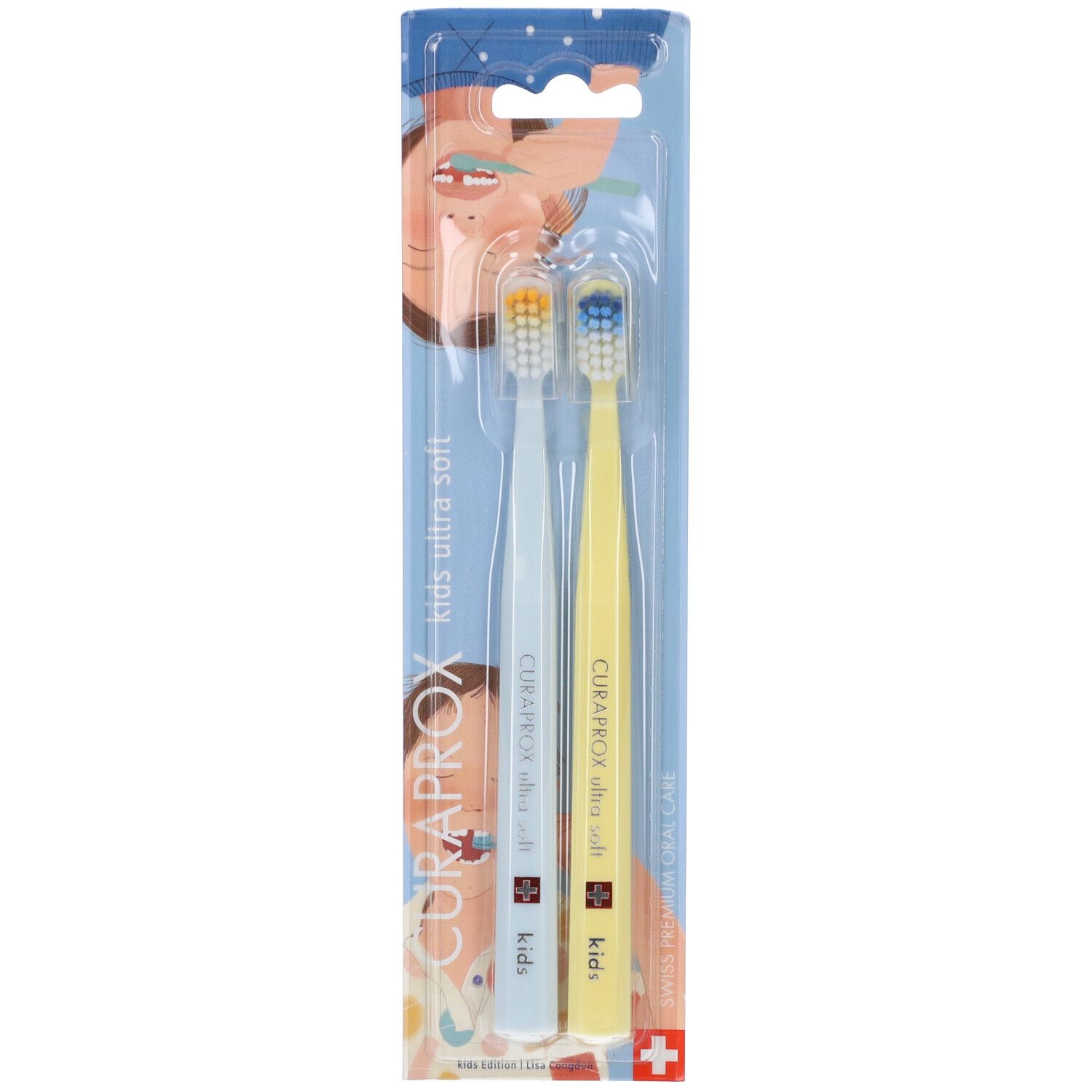 Curaprox Spazzolino Ultra-Morbido Kids 32 Teeth Edition 2 Pezzi