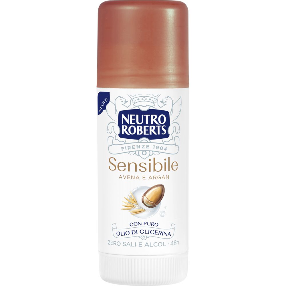 Neutro Roberts Deodorante Pelle Sensibile Avena Argan Stick