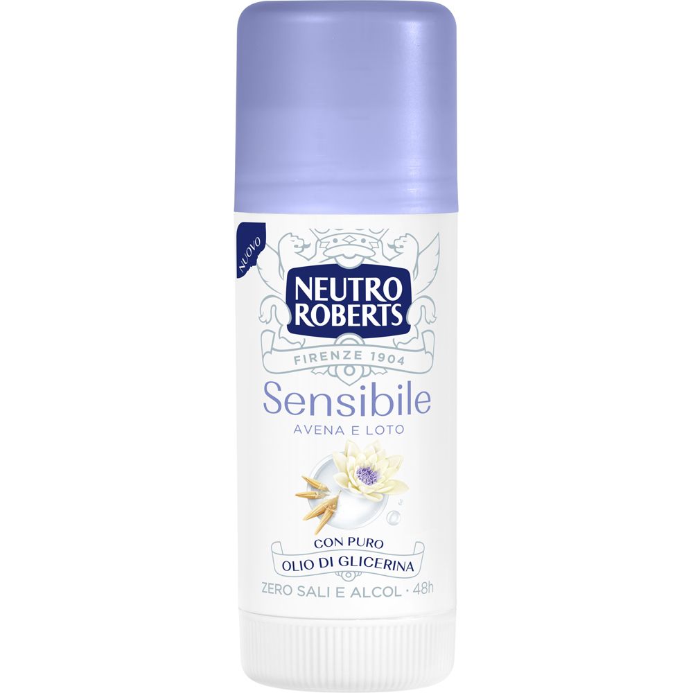 Neutro Roberts Deodorante Pelle Sensibile Avena Loto Stick