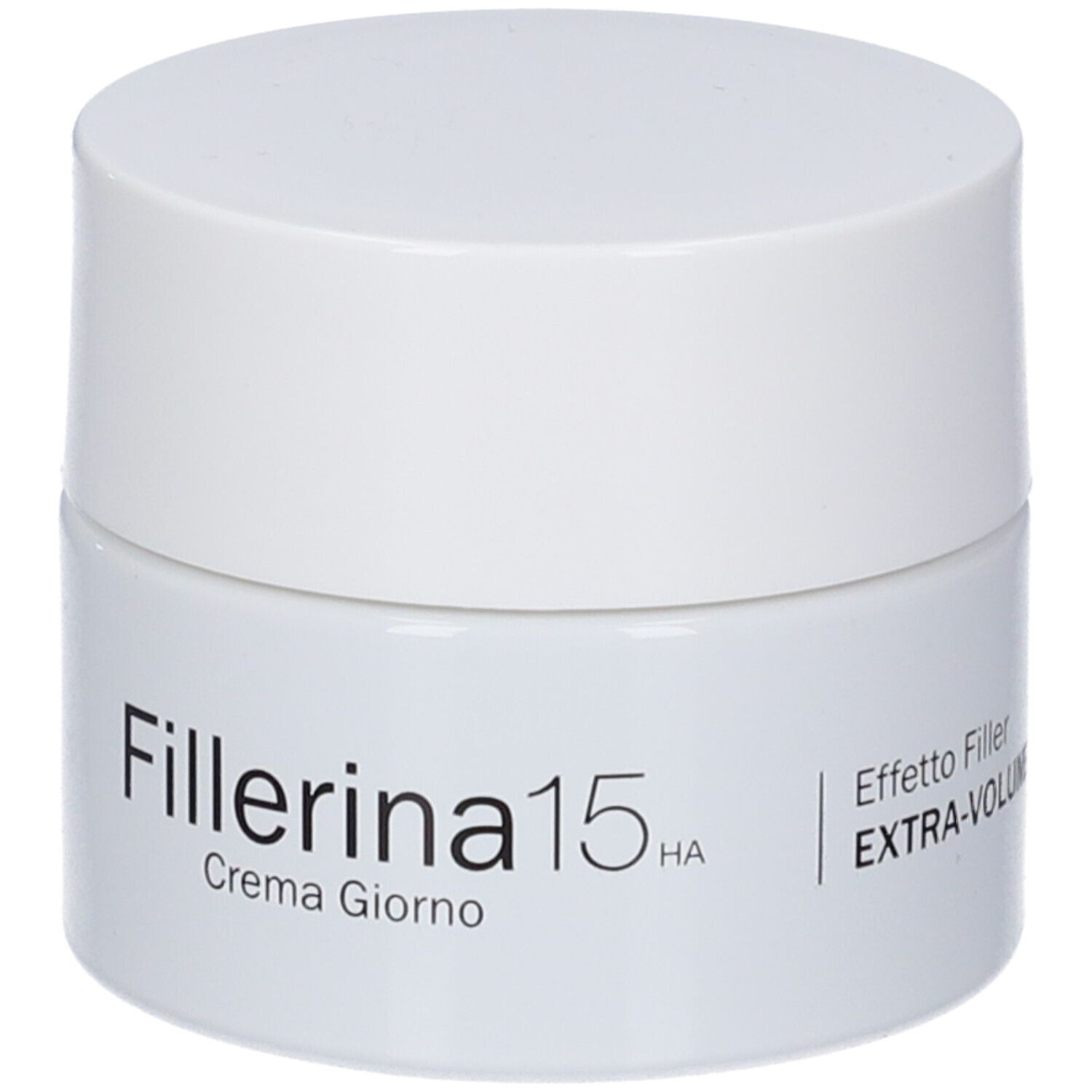 Fillerina 15 HA Extra Volume Crema Giorno Grado 4, vasetto bianco.