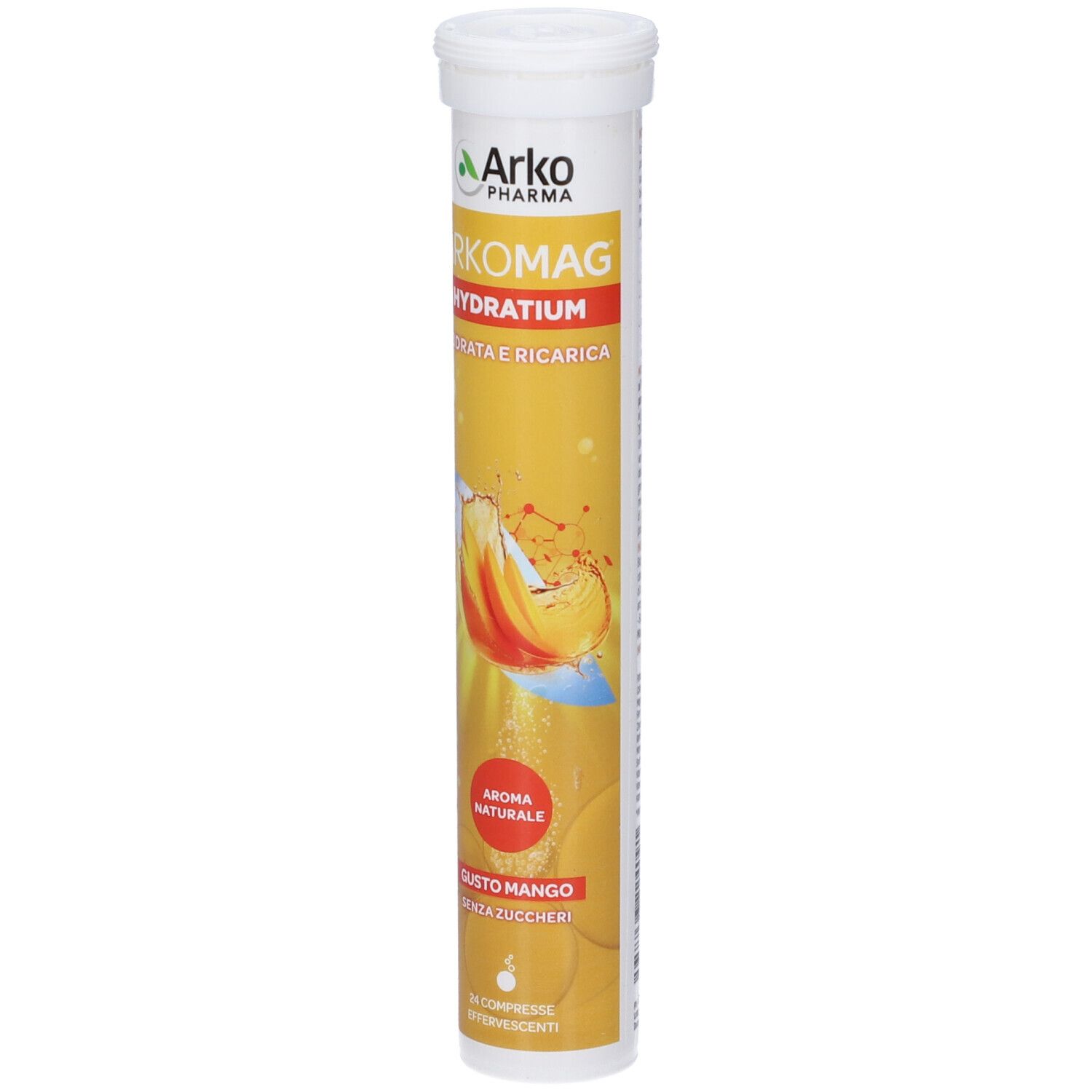 Arkomag Hydratium Mango compresse effervescenti, 24 pezzi.