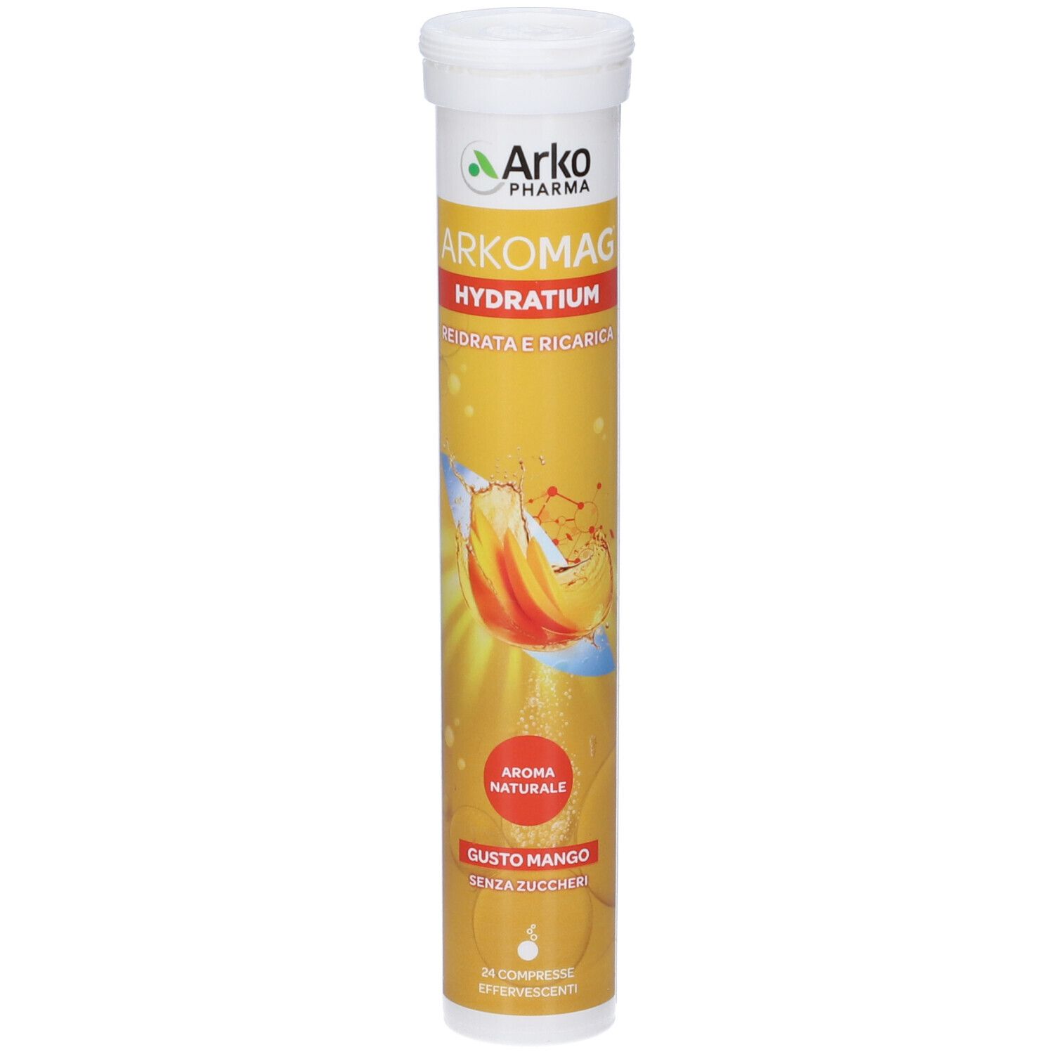 Arkomag Hydratium Mango compresse effervescenti, 24 pezzi.