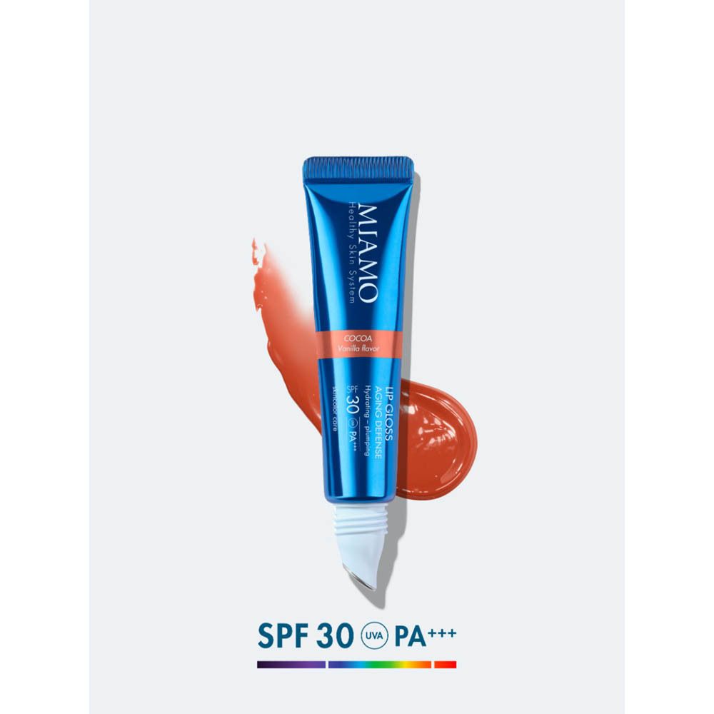 Miamo Lip Gloss Aging Defense SPF 30+ Tono Cocoa Gusto Vaniglia